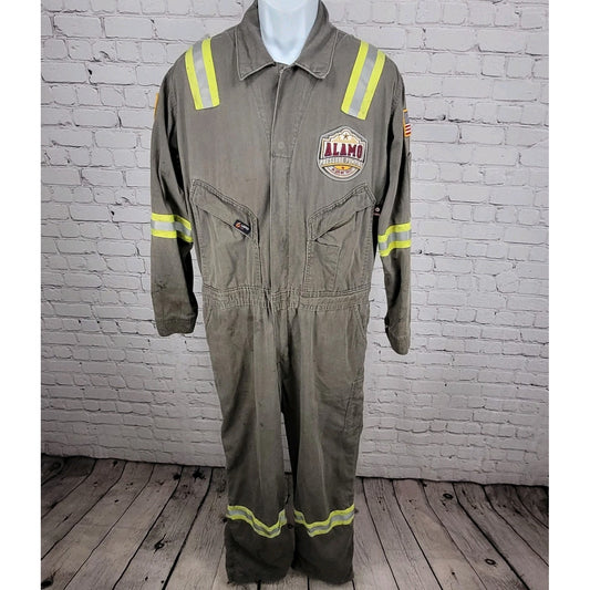 Alamo Pressure Pumping LapcoFR Uniform Coveralls Texas USA Size Large L Reg