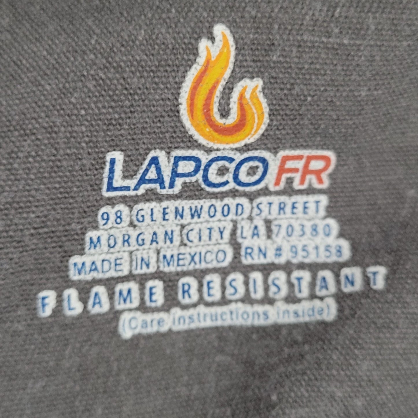 Alamo Pressure Pumping LapcoFR Uniform Coveralls Texas USA Size Large L Reg