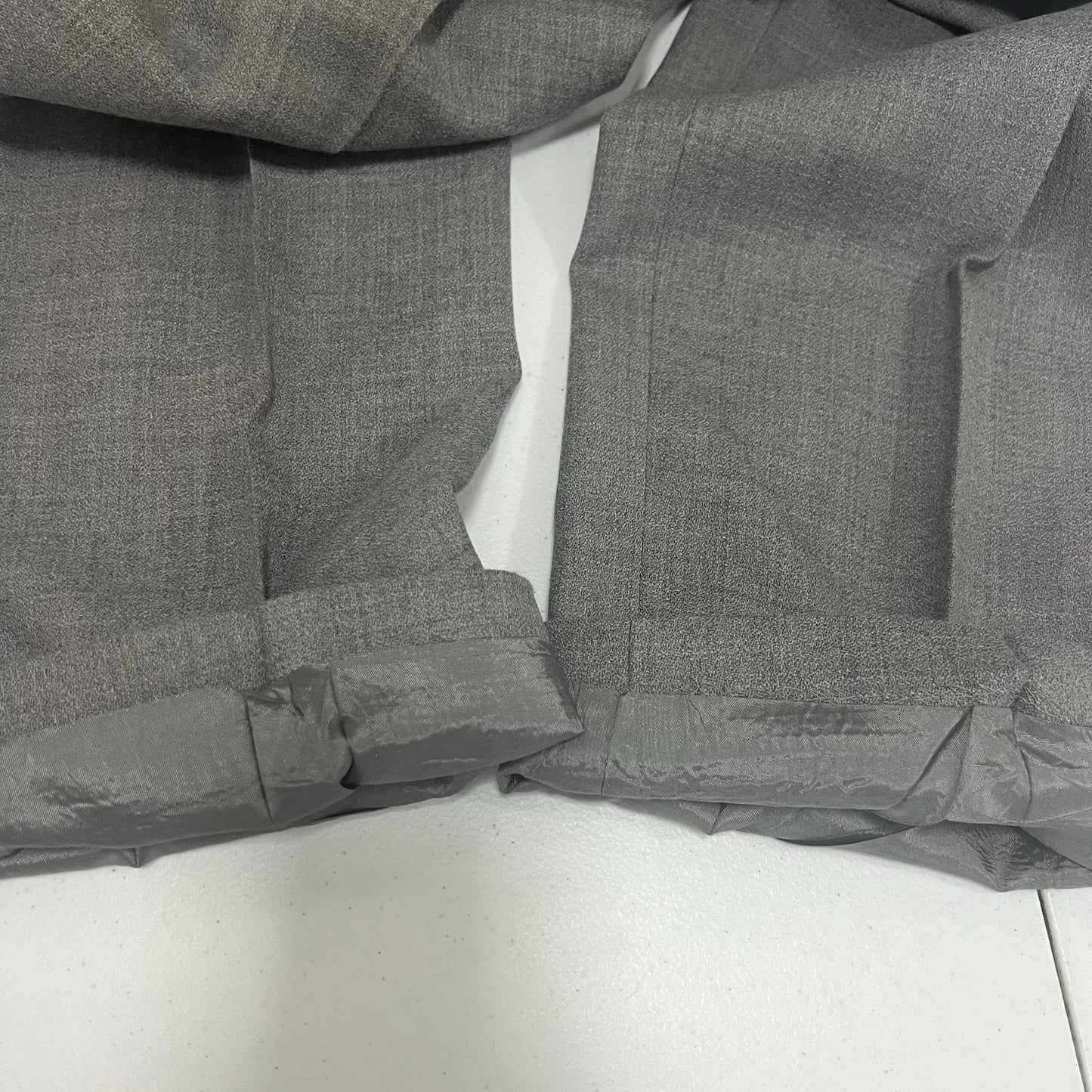 VTG JH Collectibles Gray Wool Pleated Lined High Waisted Dress Pants 12 (28X31)