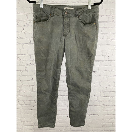 Artisan NY Army Green 5 Pocket Ankle Skinny Jeans Size 8