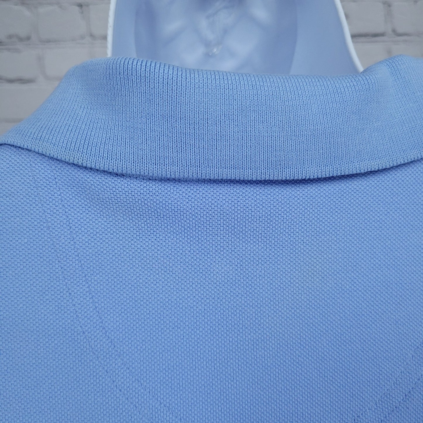NWD Izod Blue Silk Wash 100% Cotton Short Sleeve Buttoned Polo Shirt XXXL
