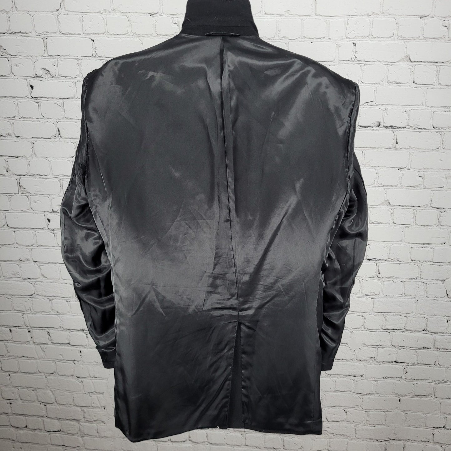 T. Harris Black Cashmere Silk Wool 2 Button Vented Notch Blazer Sport Coat 42R