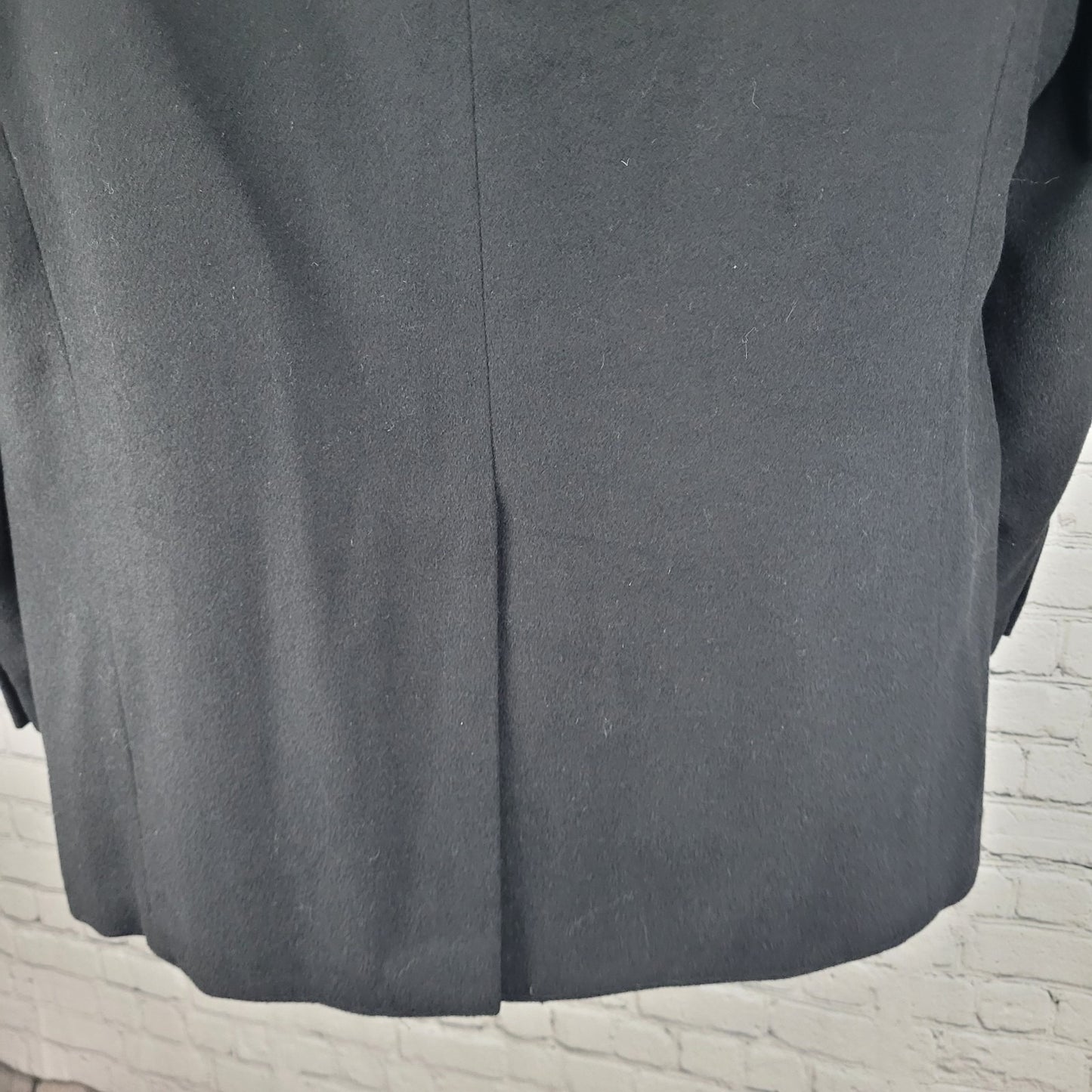 T. Harris Black Cashmere Silk Wool 2 Button Vented Notch Blazer Sport Coat 42R