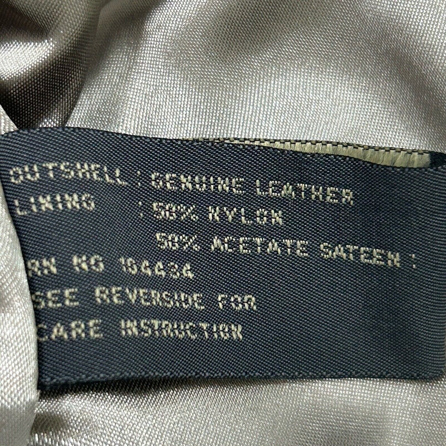 VTG Van Heusen Genuine Raw Leather Light Gray Button Up Jacket Coat Sixe XL