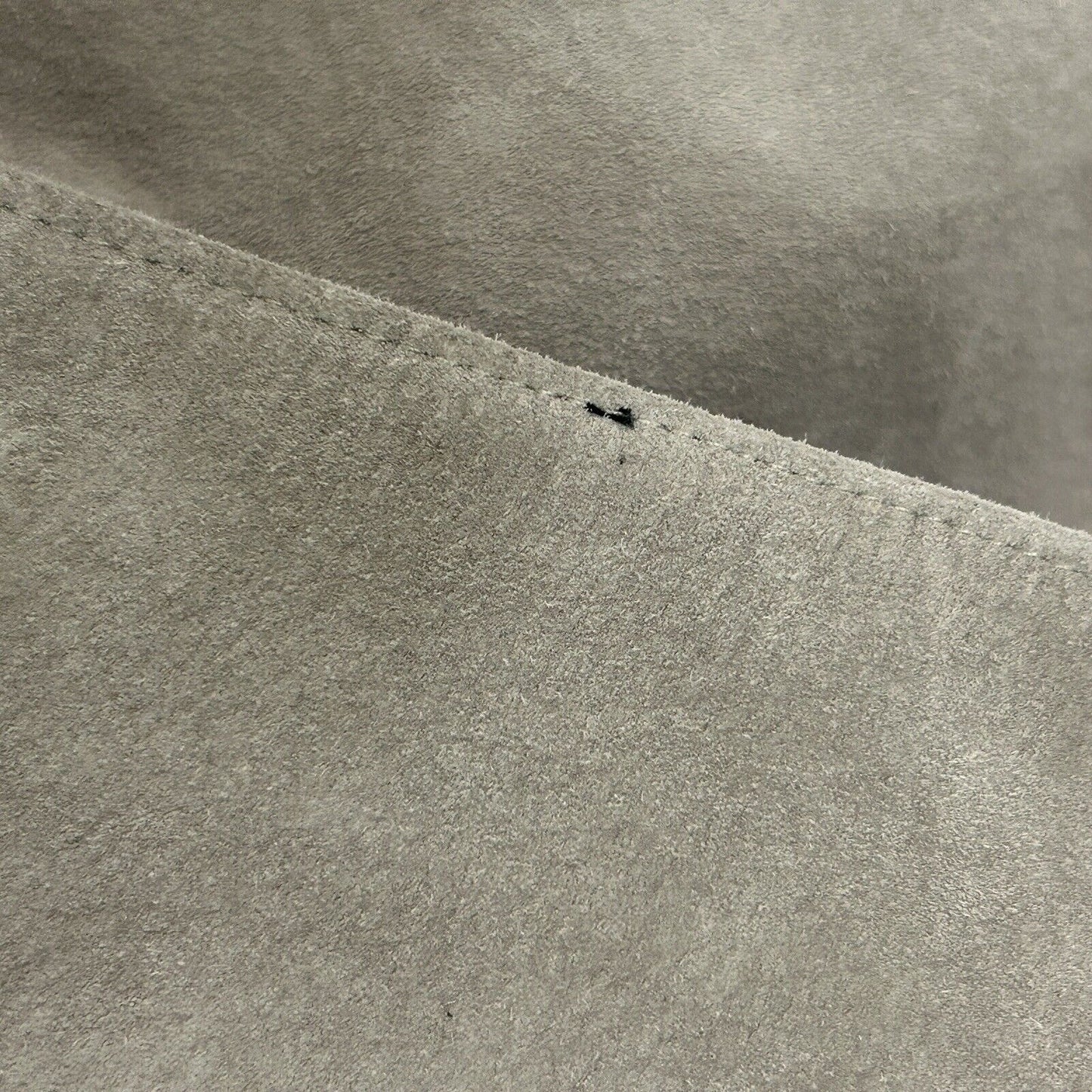 VTG Van Heusen Genuine Raw Leather Light Gray Button Up Jacket Coat Sixe XL