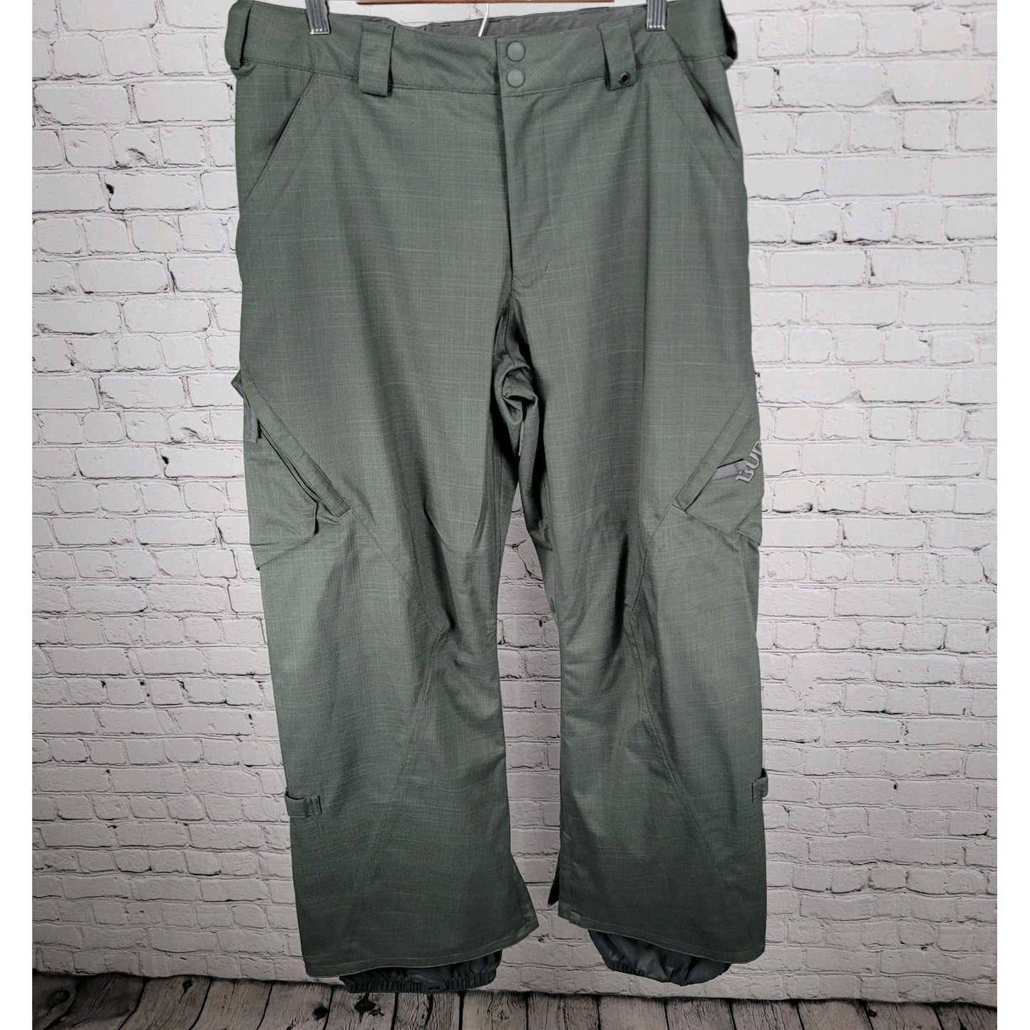 Burton Grey DryRide Adjustable Waist Ski Snowboard Pants Size Medium M (33x31)