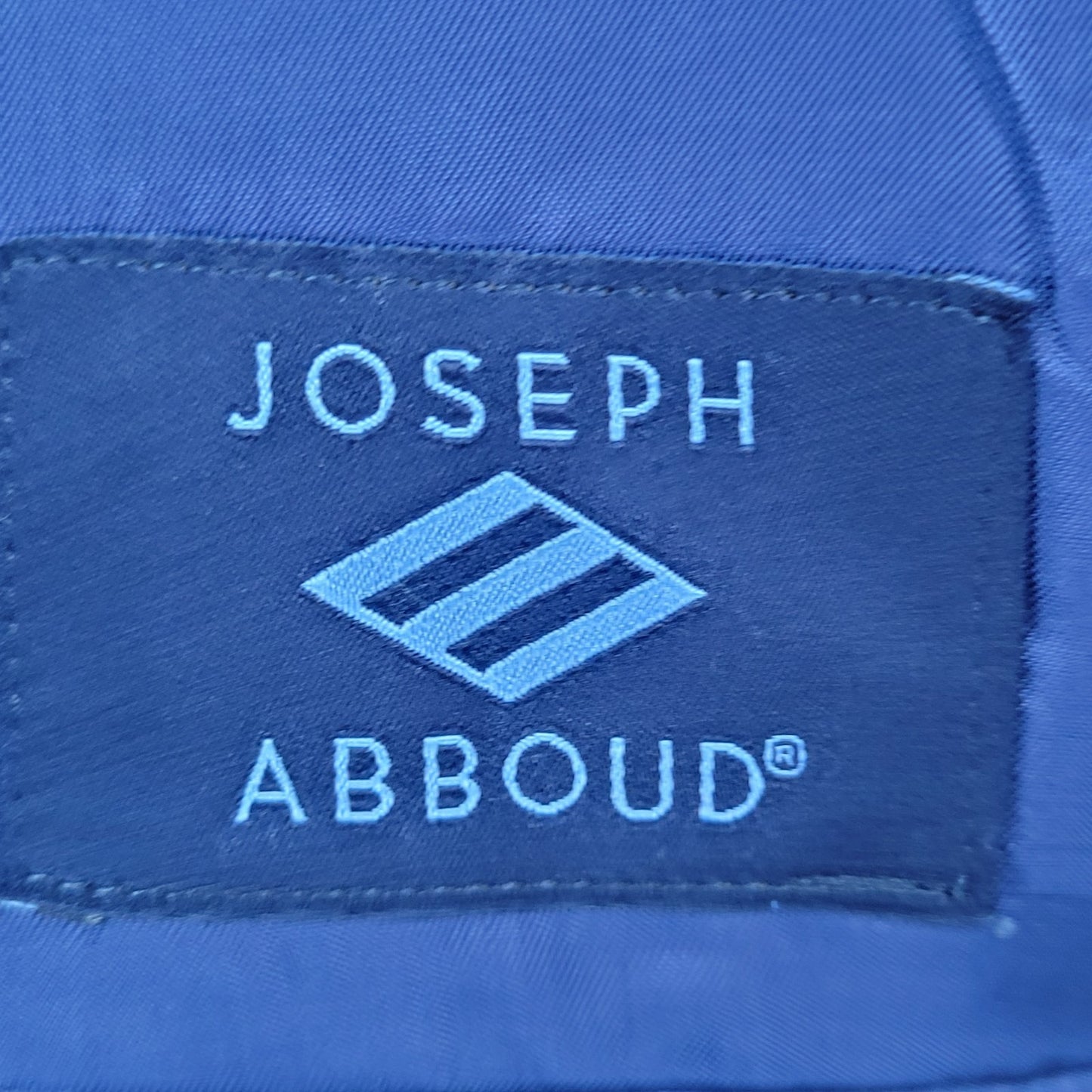 Joseph Abboud Navy 100% Wool Full Suit 2 Piece Blazer Pants USA 38S/W32 (32x29)