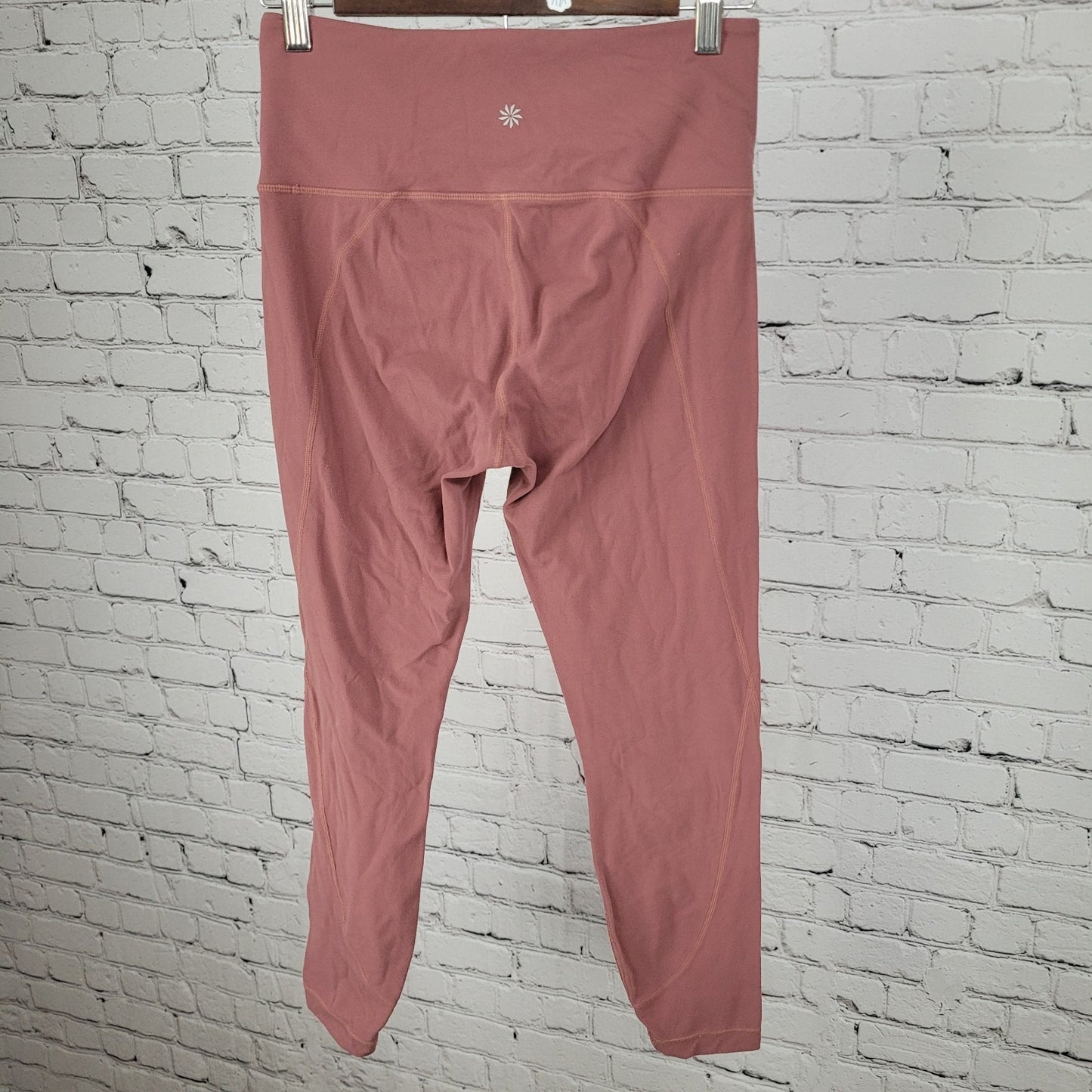 Athleta Pink Athleisure Skinny Yoga Pants Leggings Size Small S (26x25)