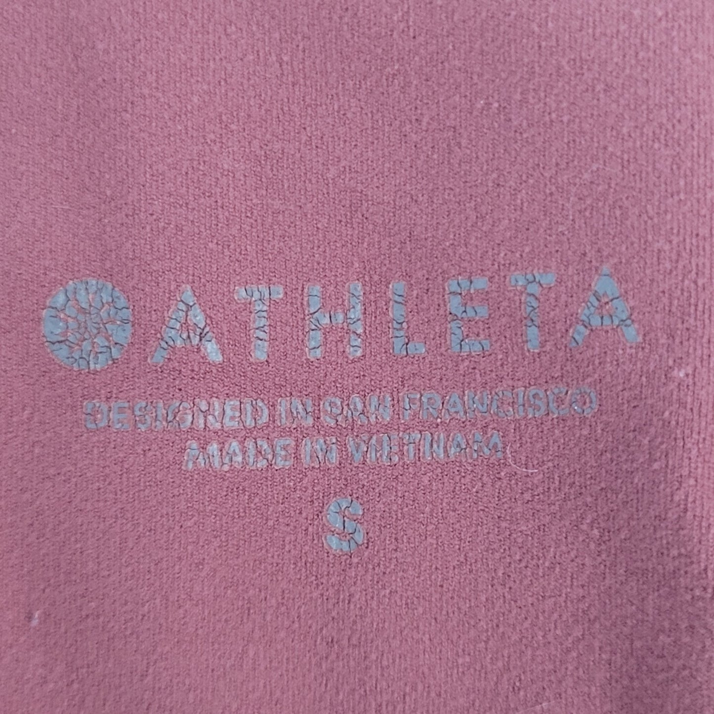 Athleta Pink Athleisure Skinny Yoga Pants Leggings Size Small S (26x25)