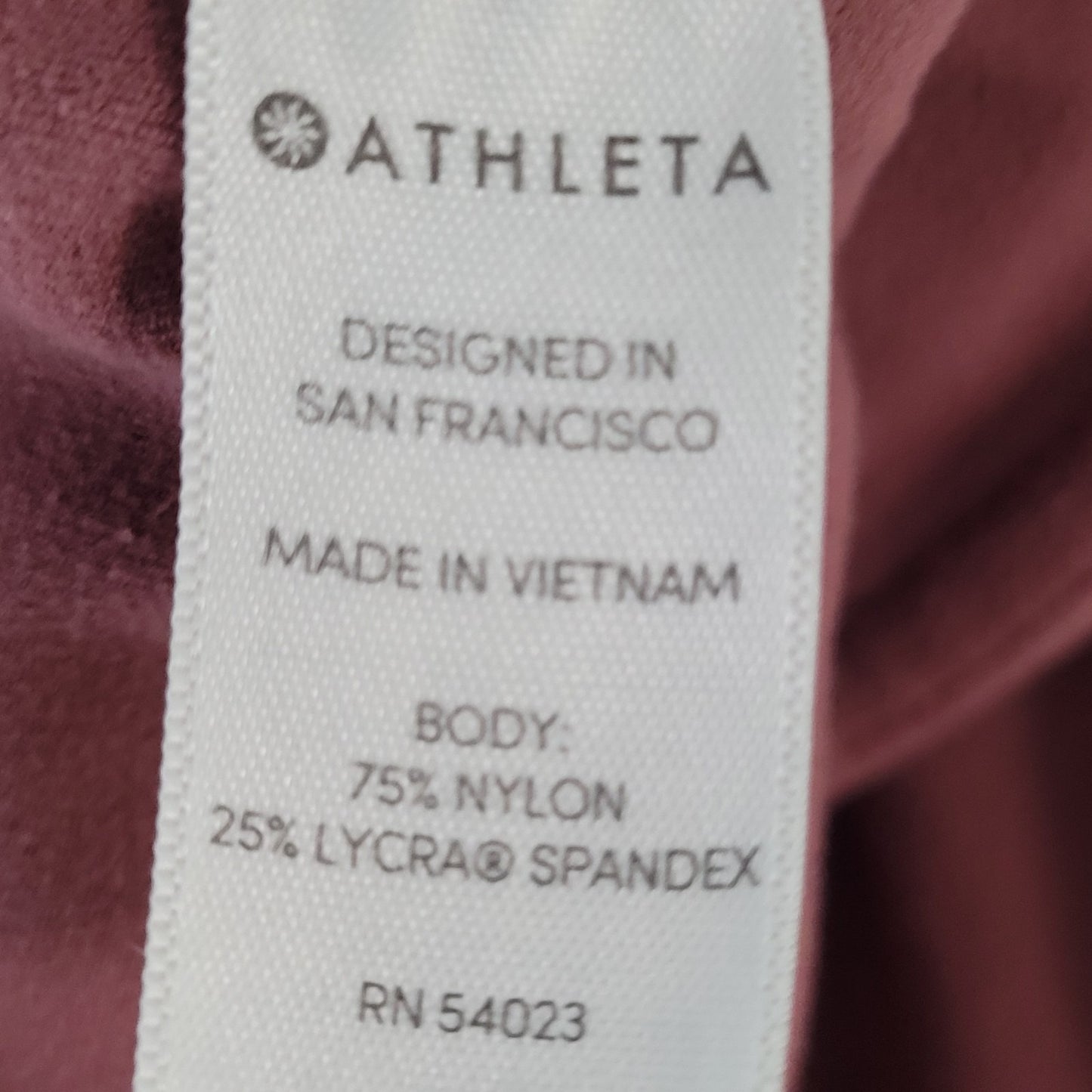 Athleta Pink Athleisure Skinny Yoga Pants Leggings Size Small S (26x25)