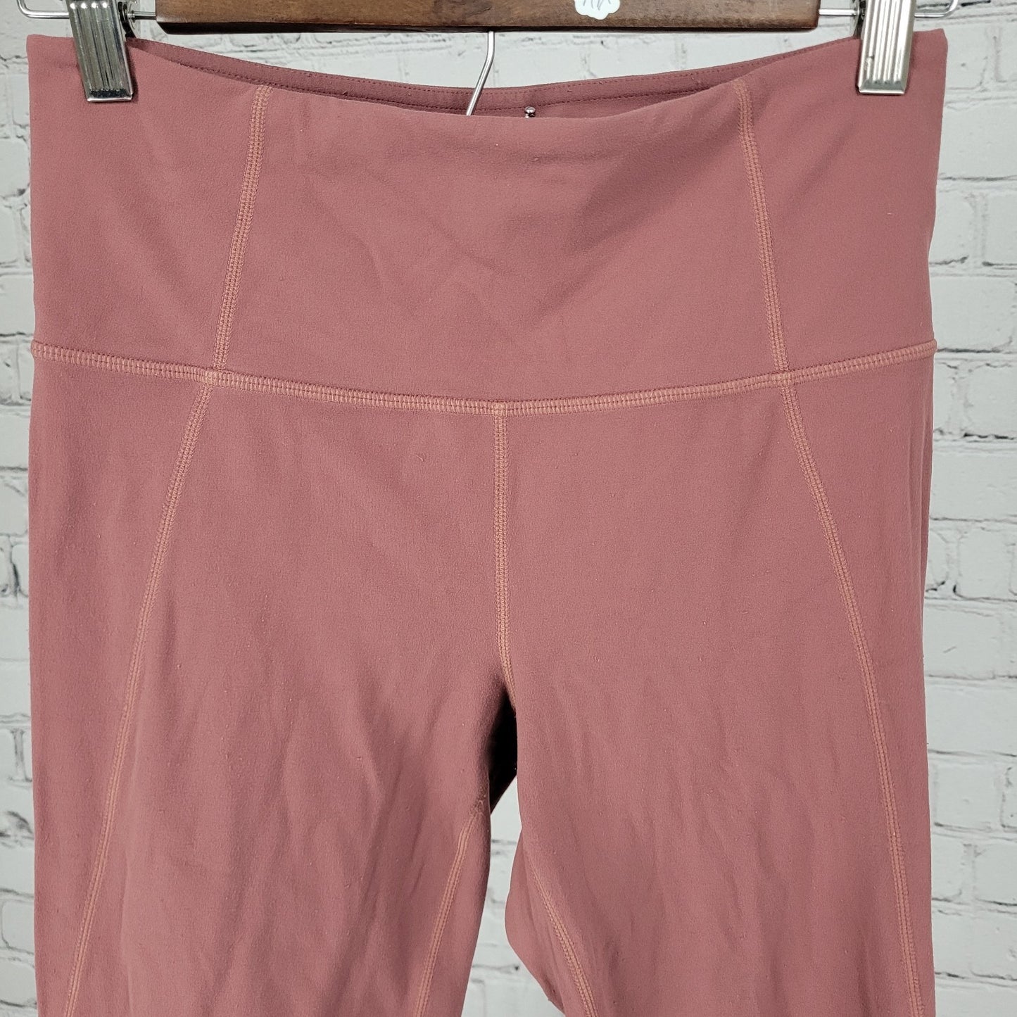 Athleta Pink Athleisure Skinny Yoga Pants Leggings Size Small S (26x25)