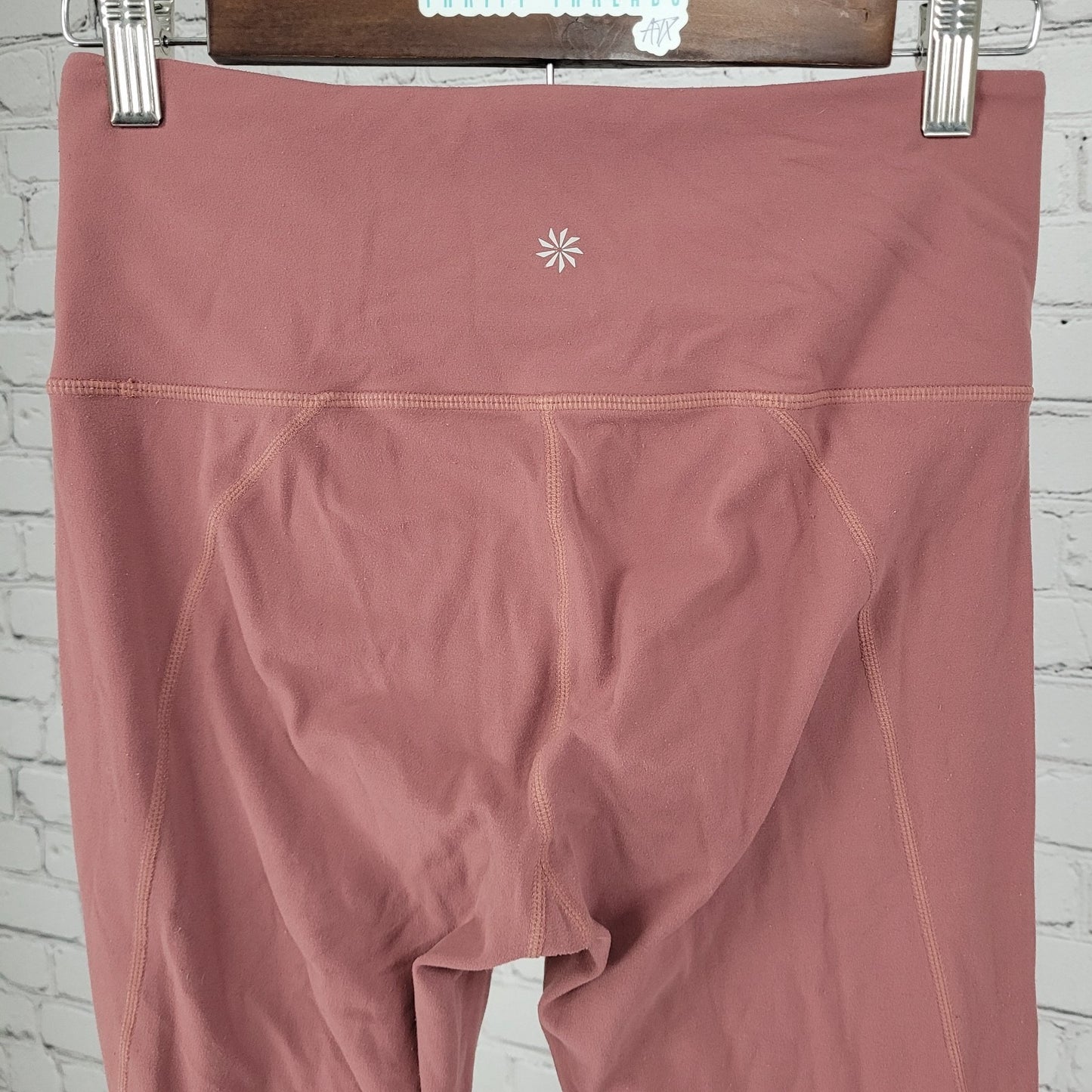 Athleta Pink Athleisure Skinny Yoga Pants Leggings Size Small S (26x25)