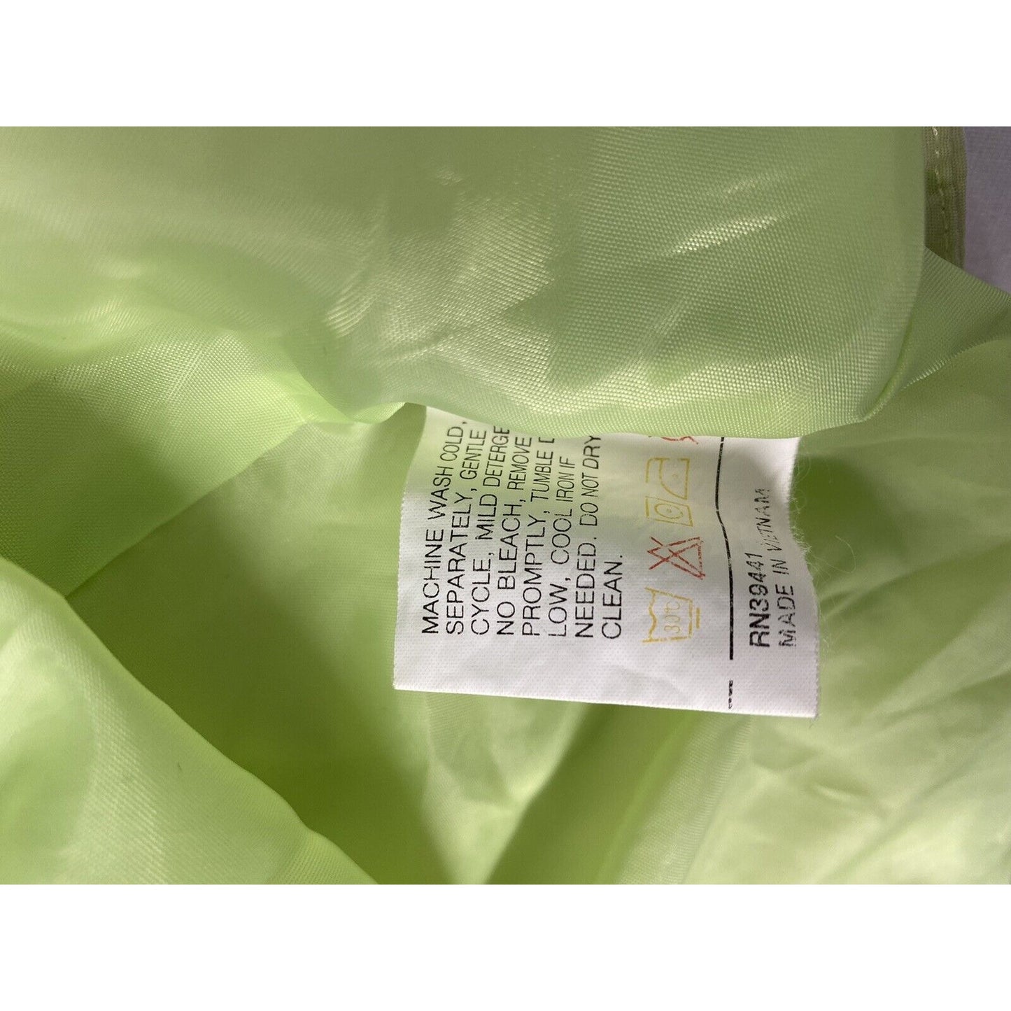 Pacific Trail Outdoor Wear Light Green Hooded Full Zip Coat Rain Jacket Size XL