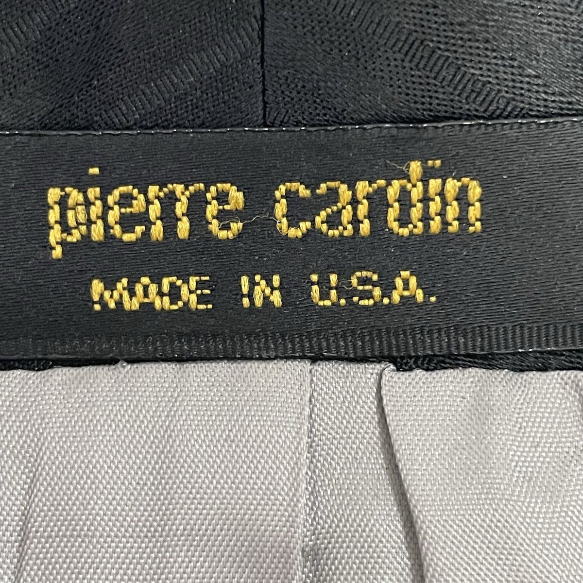VTG Pierre Cardin Black Buttoned Formal Tuxedo Suit Jacket USA Made Size 46S