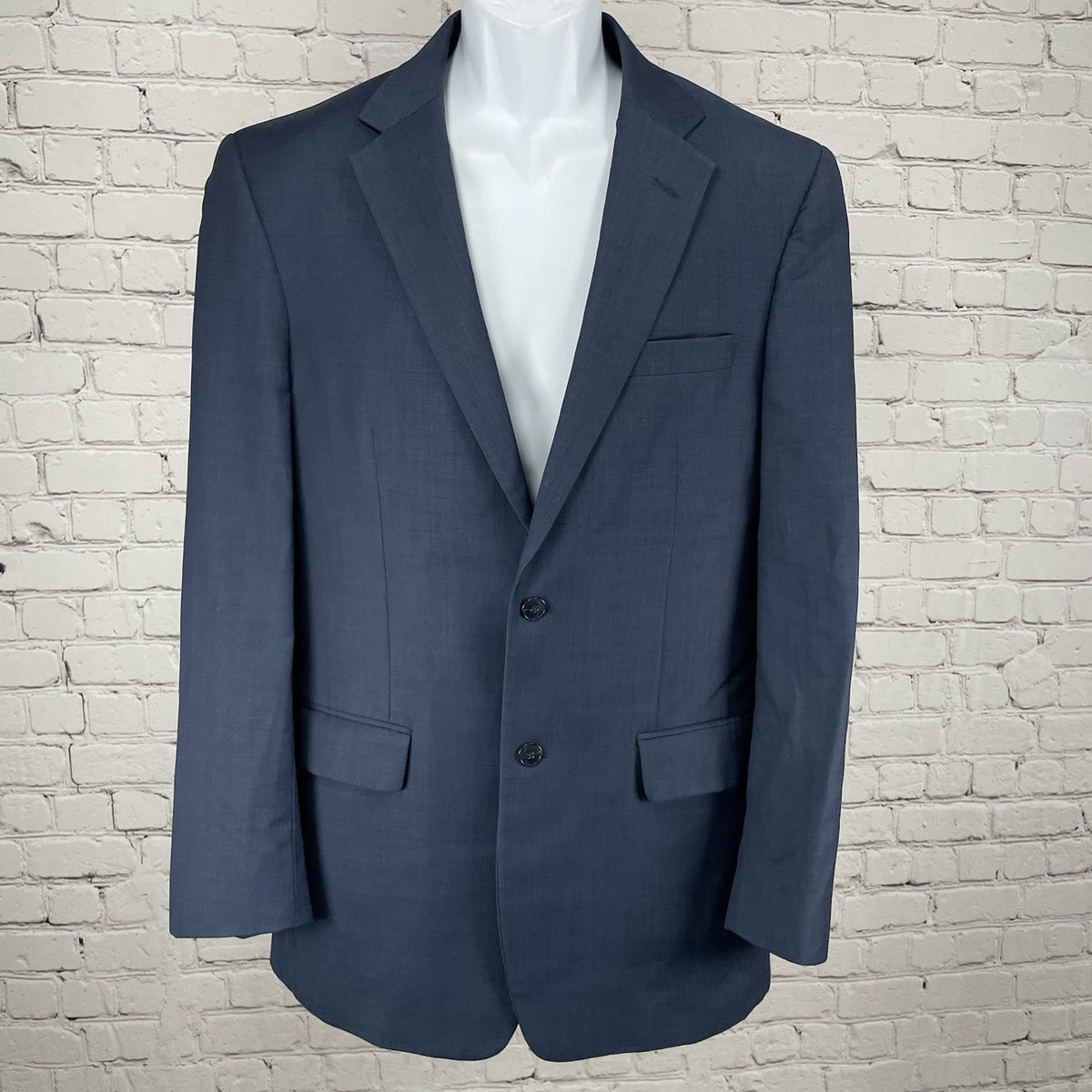 Jos A Bank Blue Wool Tailored Fit Travelers Collection Blazer Sportcoat 40L *rip