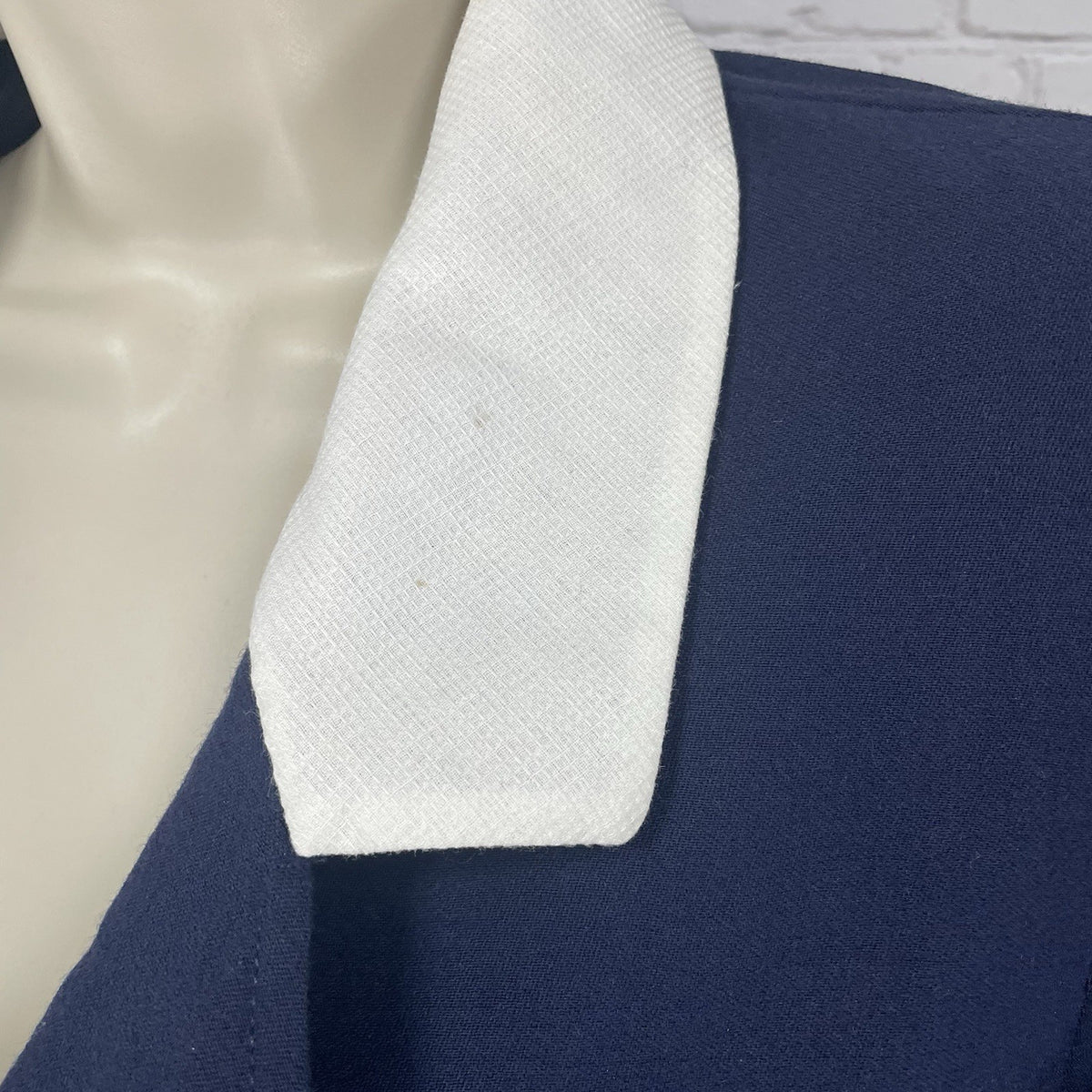 VTG Oscar De La Renta Navy 100% Wool 1 Button Blazer Unlined Italy Made Size 8