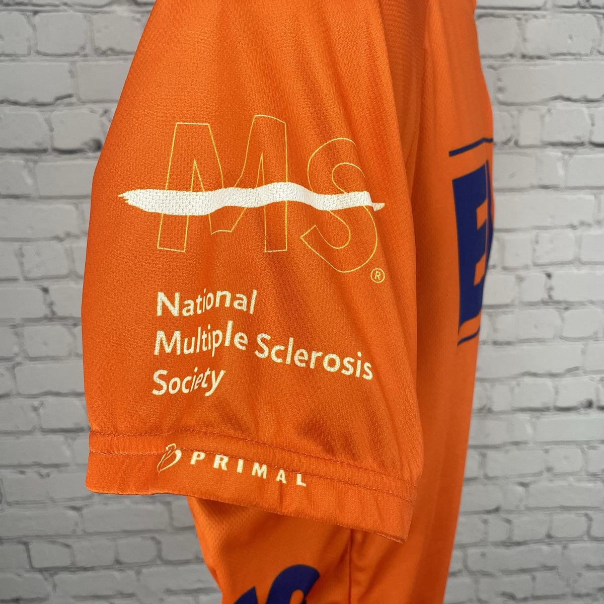 Primal Orange EMS Short Sleeve Full Zipped Cycling Jersey Pockets Size Medium M