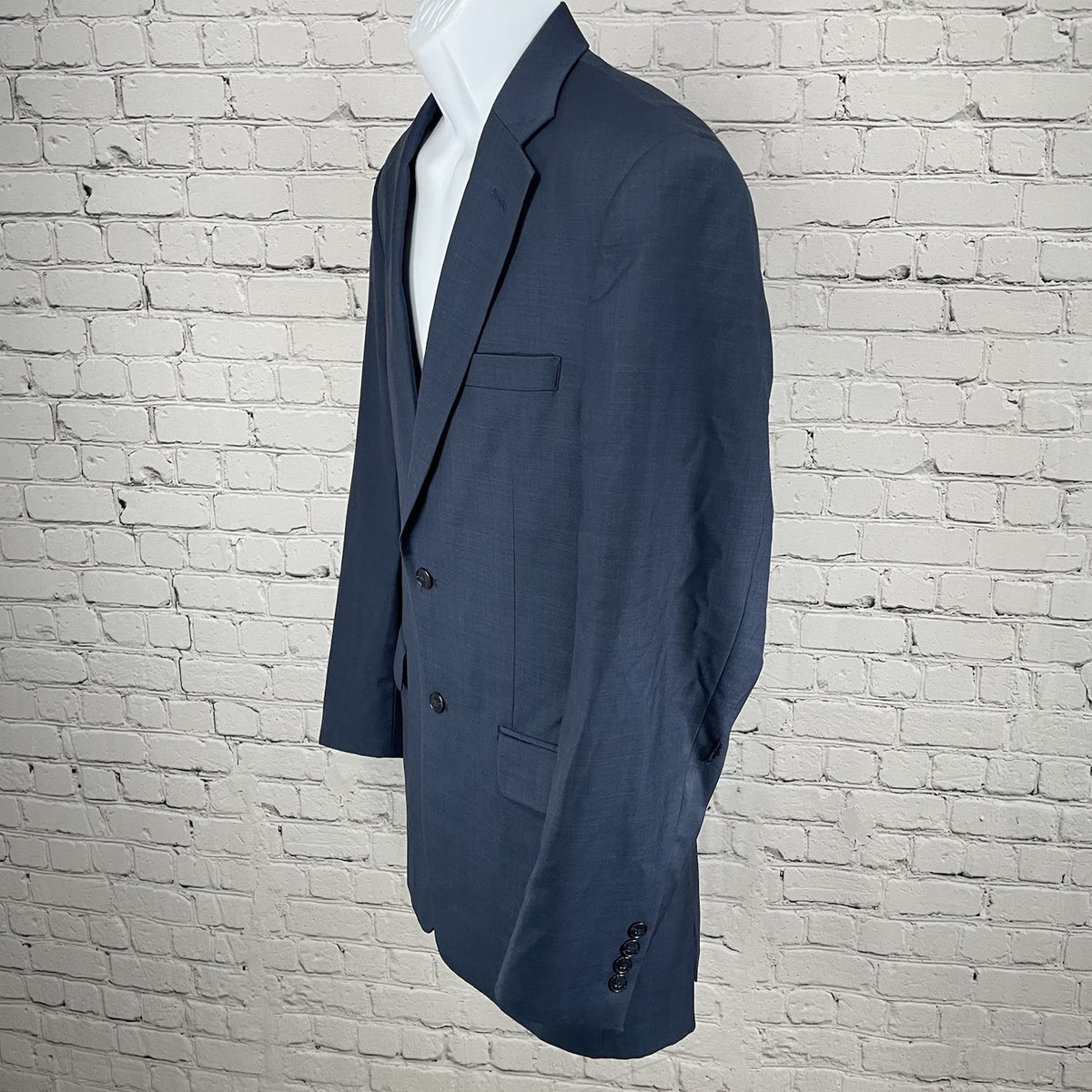 Jos A Bank Blue Wool Tailored Fit Travelers Collection Blazer Sportcoat 40L *rip