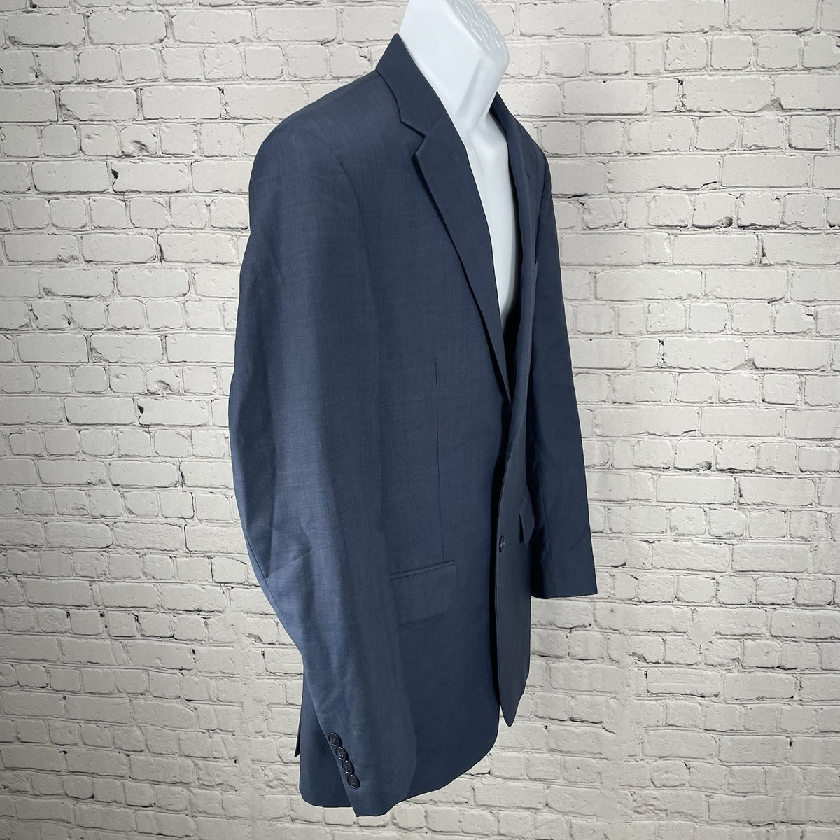 Jos A Bank Blue Wool Tailored Fit Travelers Collection Blazer Sportcoat 40L *rip
