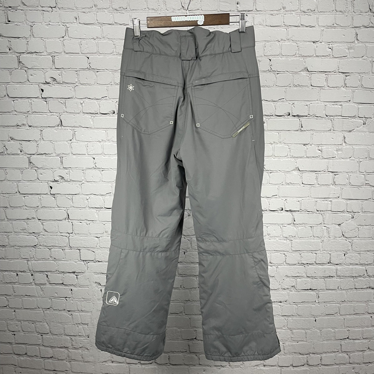 Firefly Vapor Grey Adjustable Waist Zipped Pockets Ski Snow Pants Size Small
