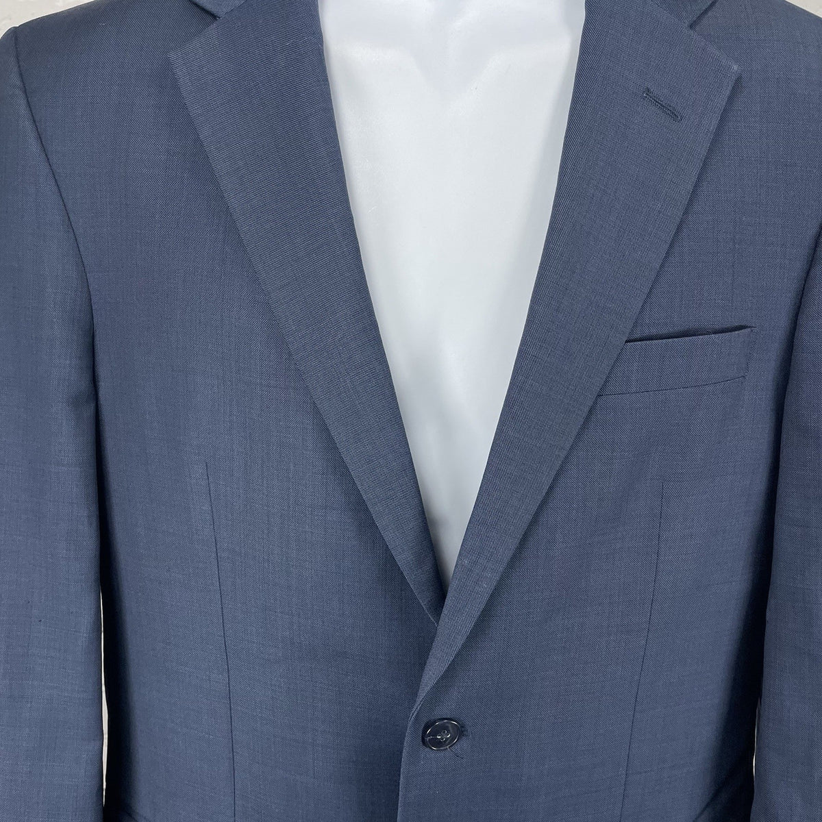 Jos A Bank Blue Wool Tailored Fit Travelers Collection Blazer Sportcoat 40L *rip