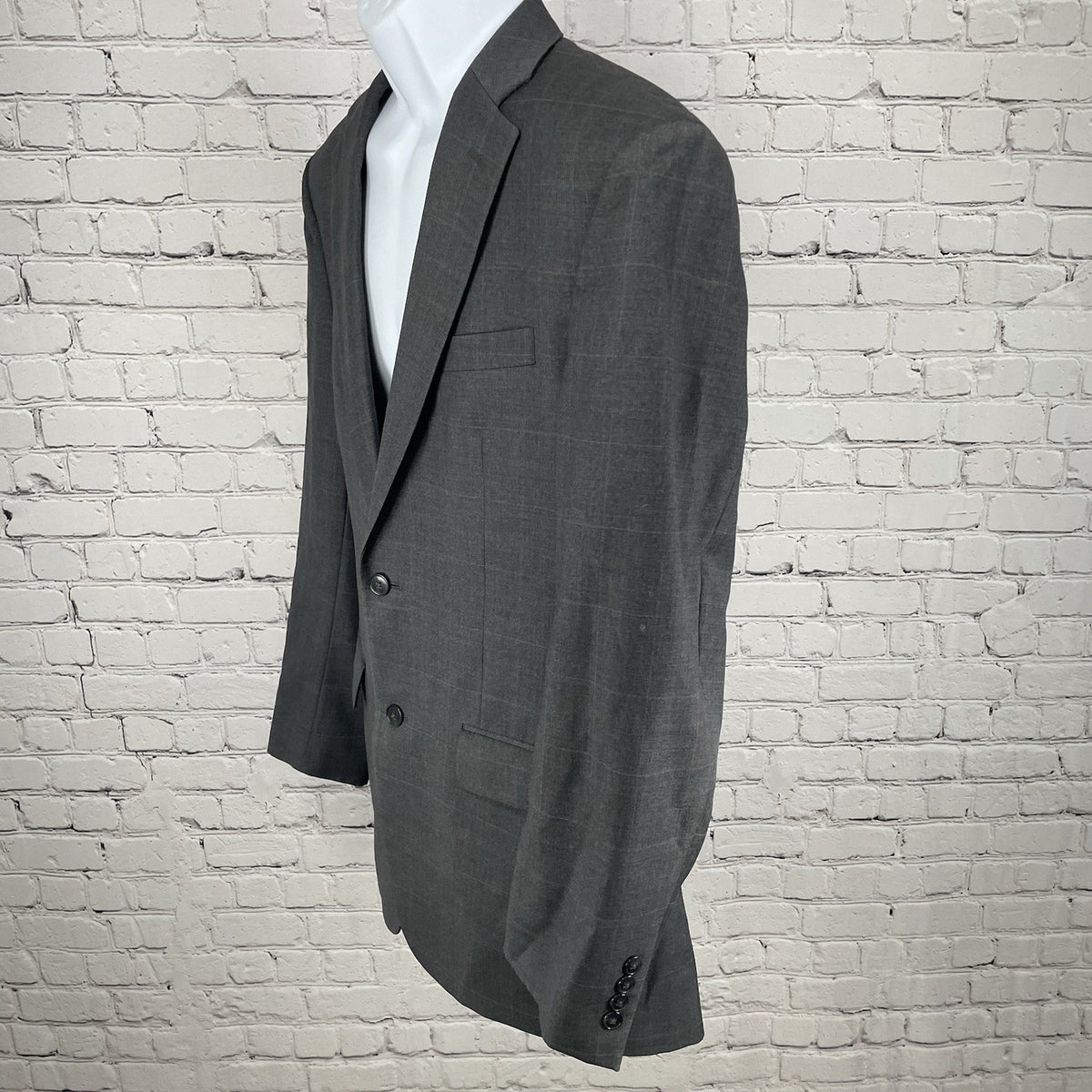 Jos A Bank Grey Wool Tailored Fit Traveler’s Collection Blazer Sport Coat 40L