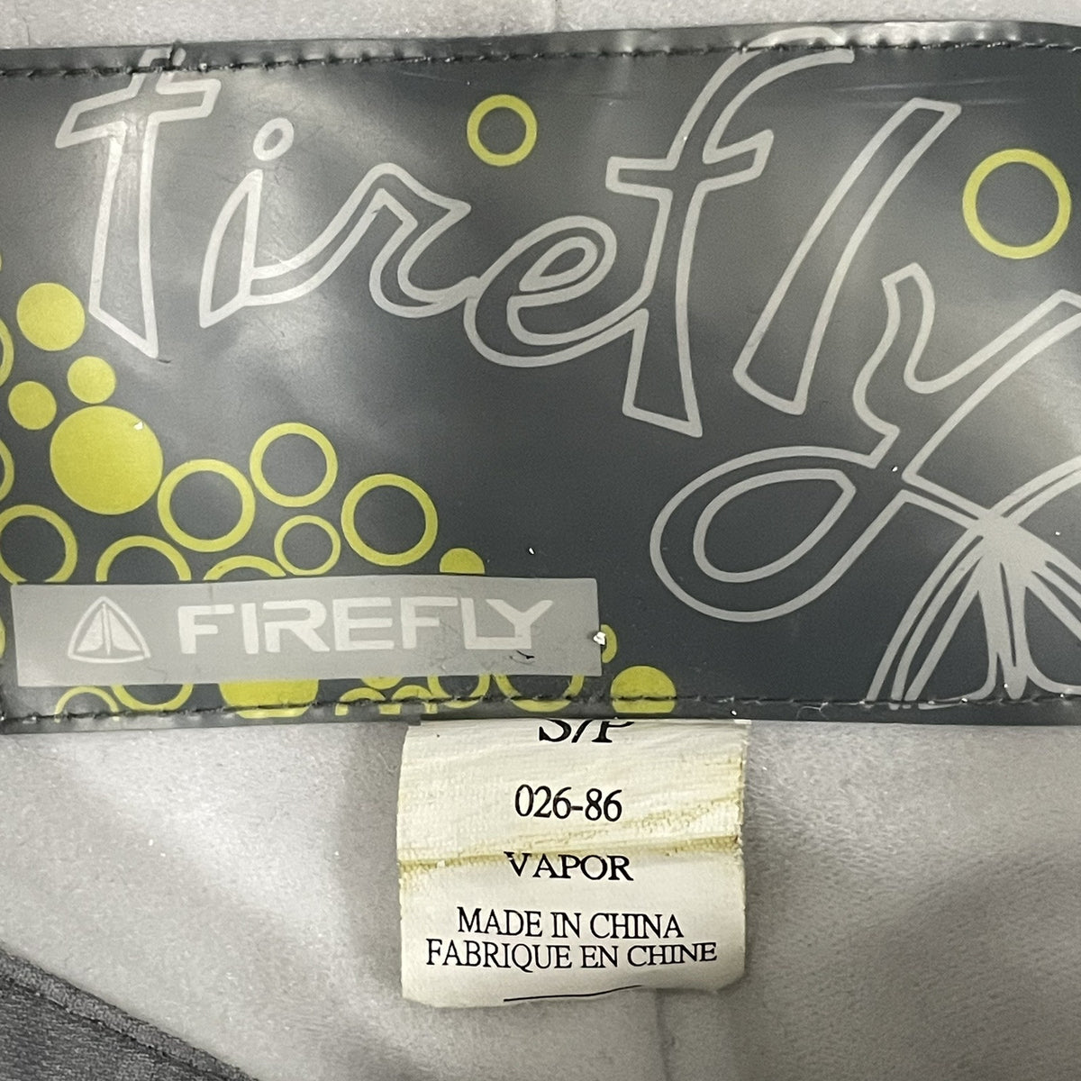 Firefly Vapor Grey Adjustable Waist Zipped Pockets Ski Snow Pants Size Small