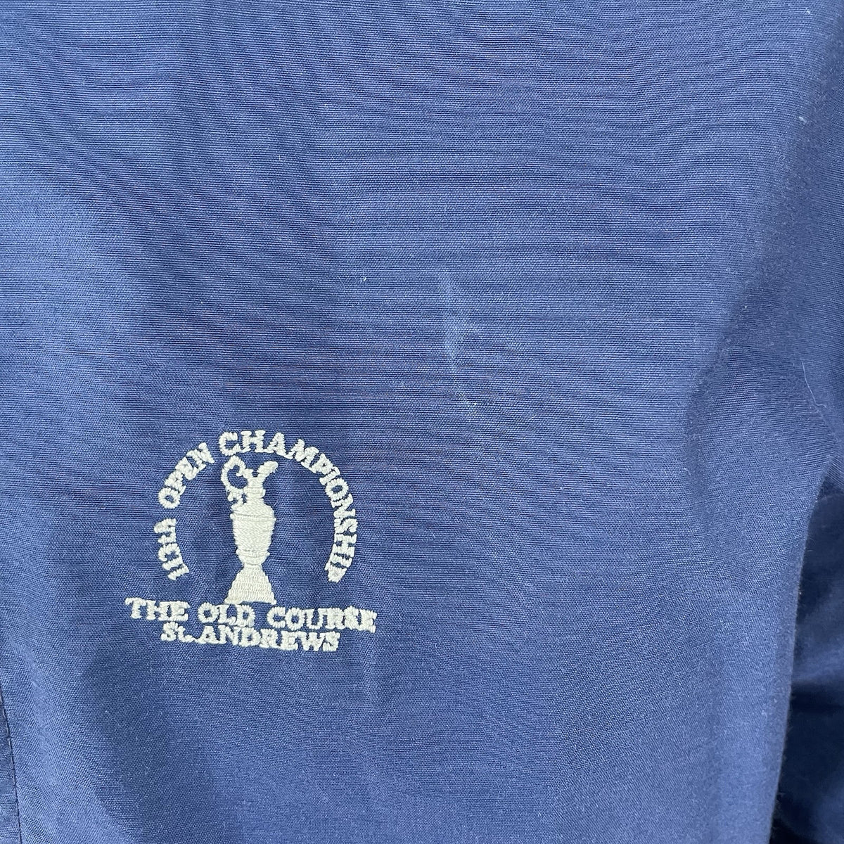 VTG British Open Leisurewear By Beaver 113th Open Blue Golf Zip Jacket Small S