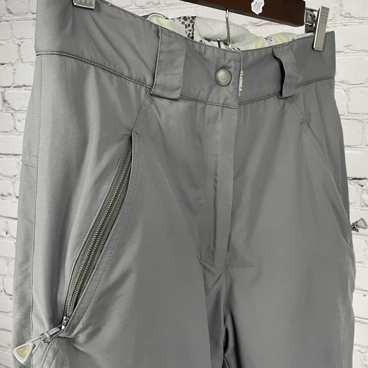 Firefly Vapor Grey Adjustable Waist Zipped Pockets Ski Snow Pants Size Small