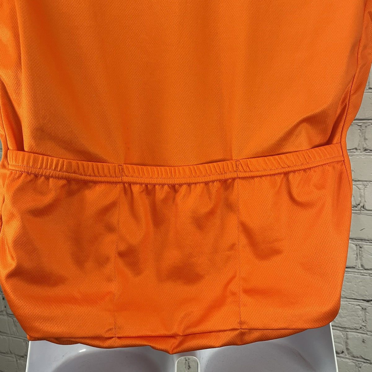 Primal Orange EMS Short Sleeve Full Zipped Cycling Jersey Pockets Size Medium M
