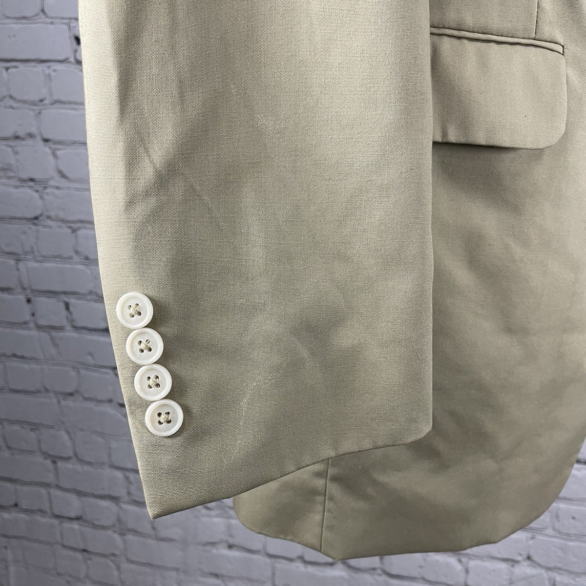 Jos A Bank Tan Cotton Blend 2 Button Vented Notch Blazer Sport Coat Size 40L