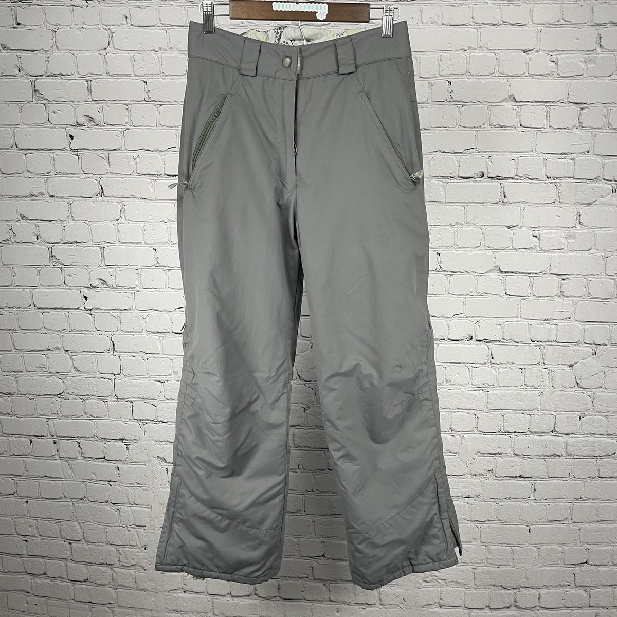 Firefly Vapor Grey Adjustable Waist Zipped Pockets Ski Snow Pants Size Small