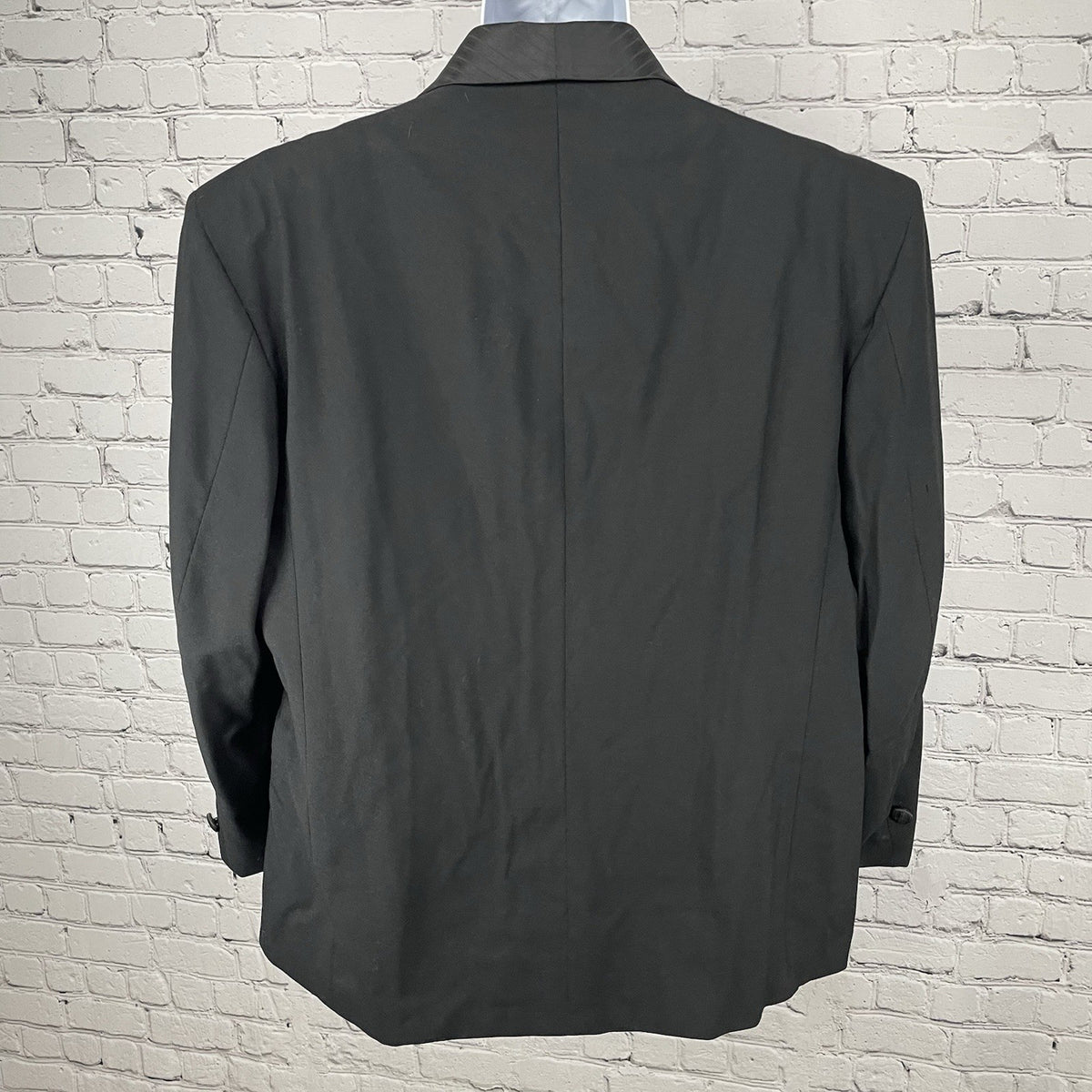 VTG Pierre Cardin Black Buttoned Formal Tuxedo Suit Jacket USA Made Size 46S