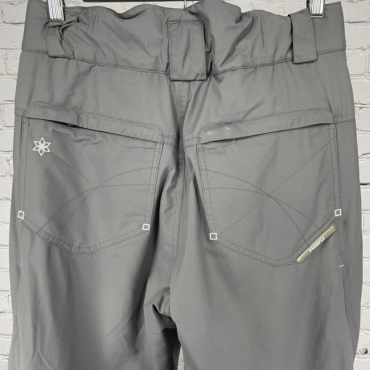 Firefly Vapor Grey Adjustable Waist Zipped Pockets Ski Snow Pants Size Small