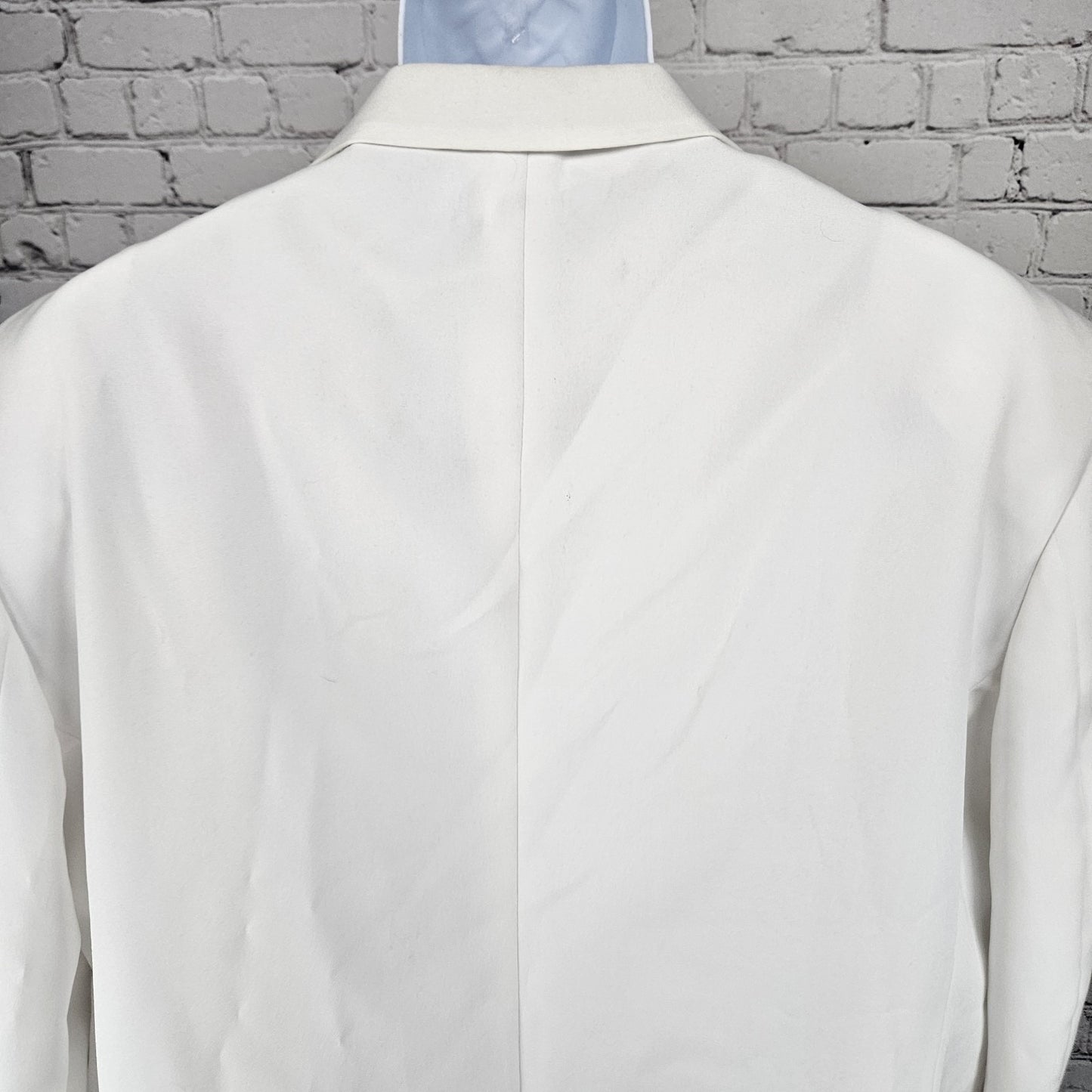 Lucci Collezione Ivory White 3 Gold Button Ventless Notch Blazer Sport Coat 50L