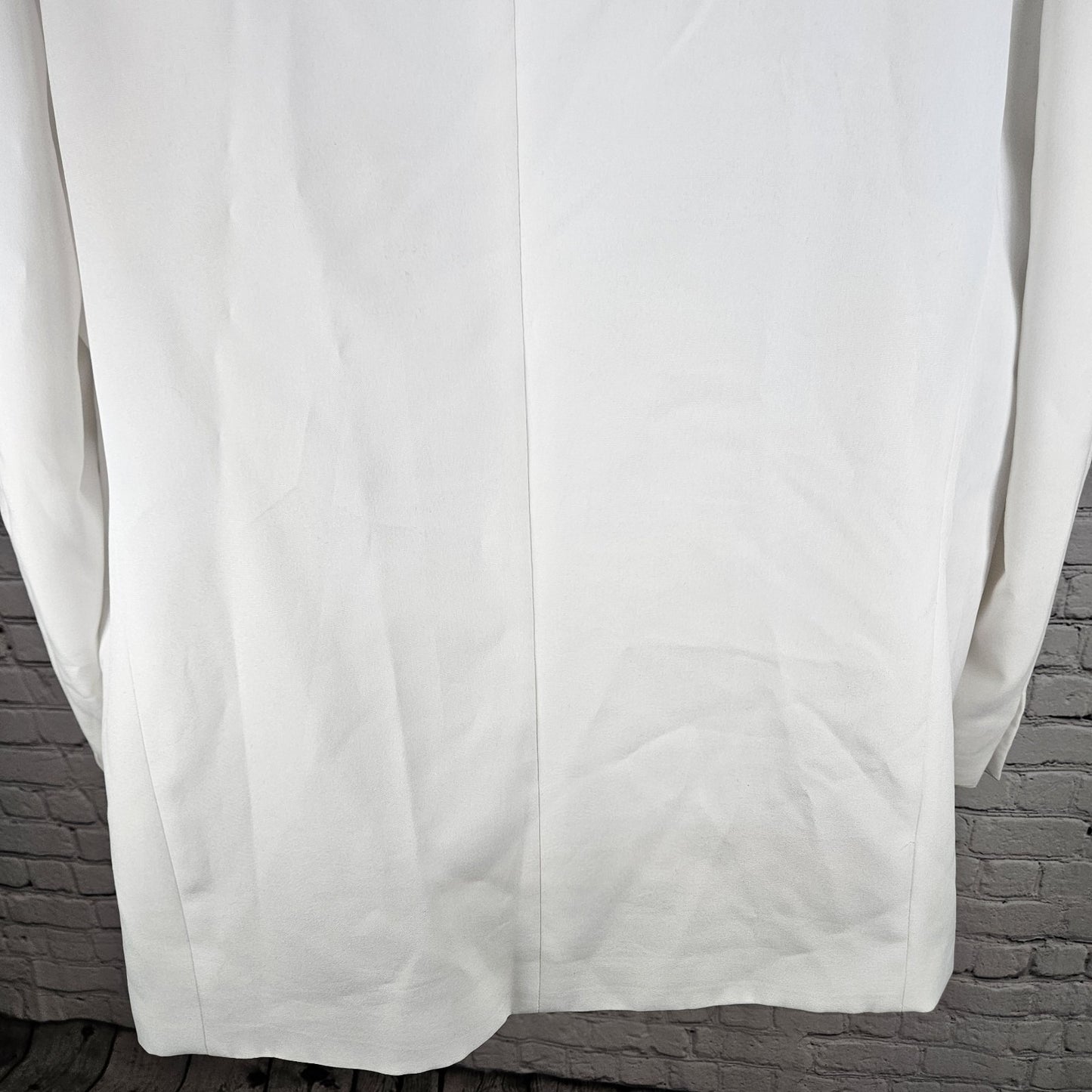 Lucci Collezione Ivory White 3 Gold Button Ventless Notch Blazer Sport Coat 50L