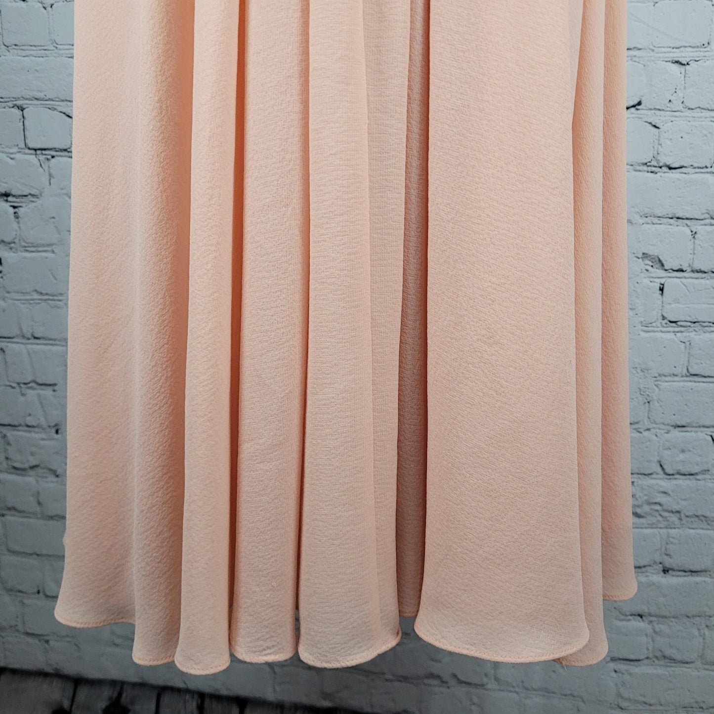 Gal Meets Glam Jane Pink Chiffon Pleated Waist Tie Short Flutter Sleeve Dress 2
