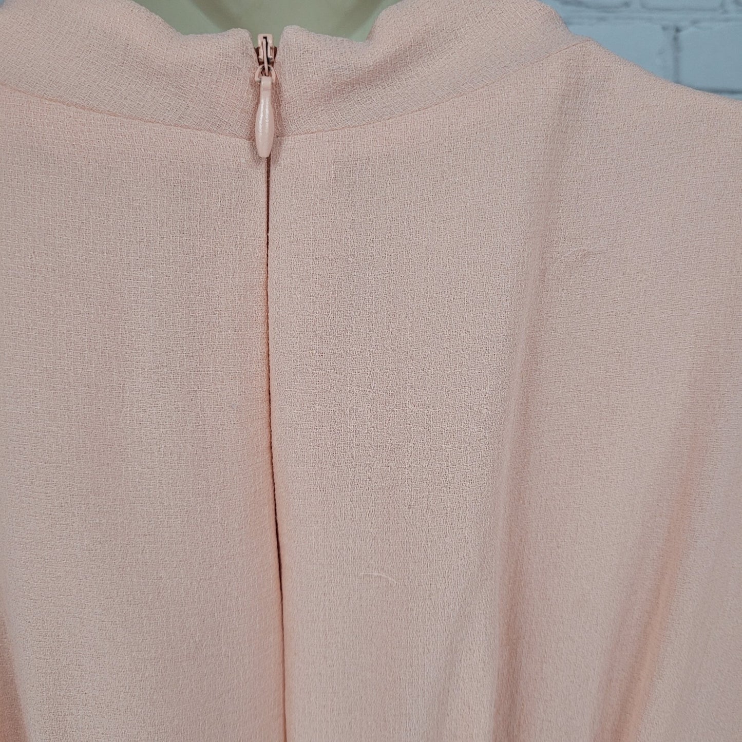 Gal Meets Glam Jane Pink Chiffon Pleated Waist Tie Short Flutter Sleeve Dress 2