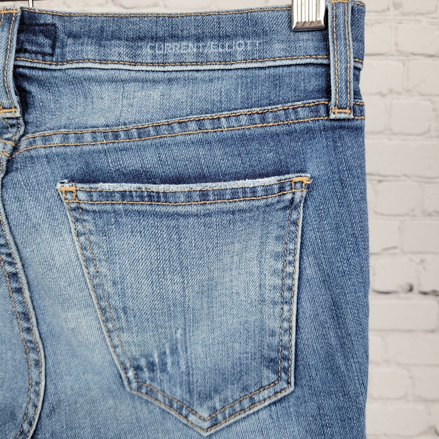 Current Elliot Blue The Stiletto Benett Destroy Skinny Jeans USA 25 (26x27)