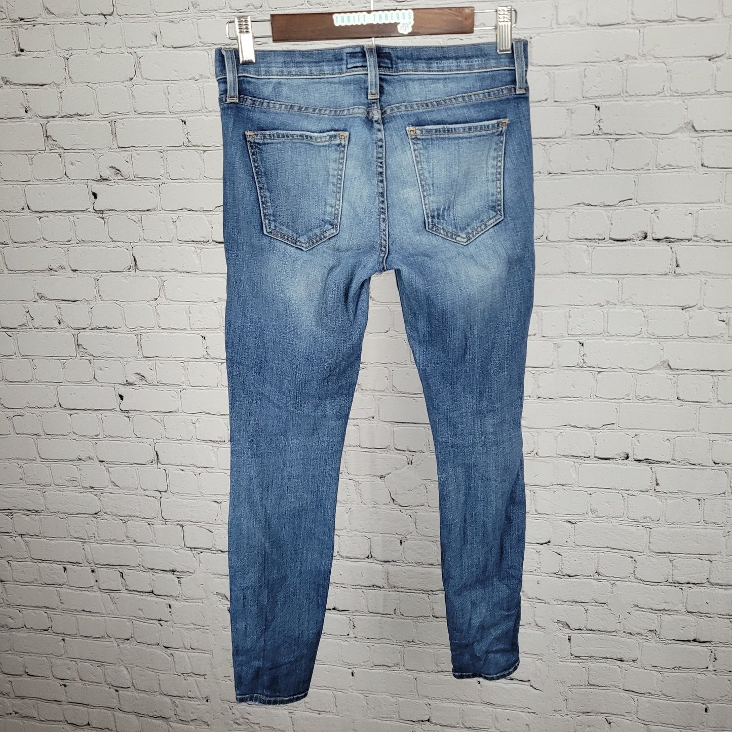 Current Elliot Blue The Stiletto Benett Destroy Skinny Jeans USA 25 (26x27)