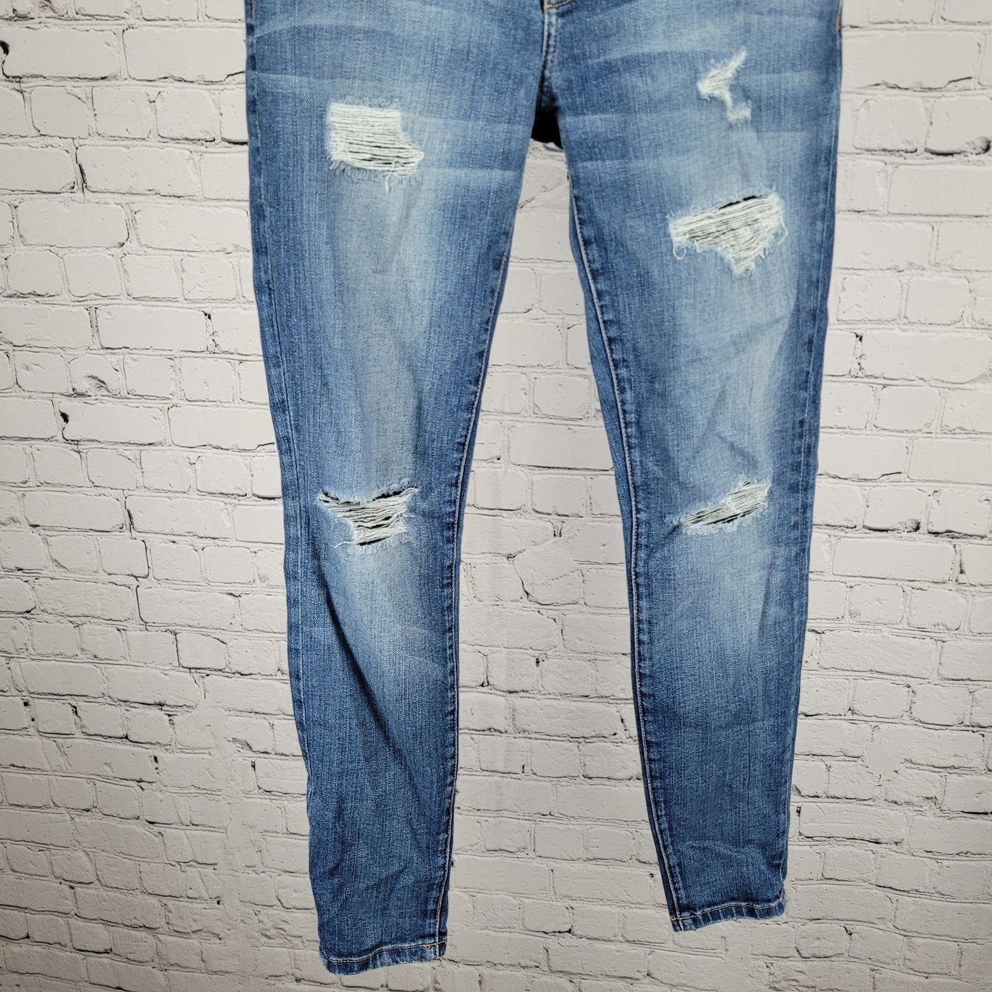 Current Elliot Blue The Stiletto Benett Destroy Skinny Jeans USA 25 (26x27)