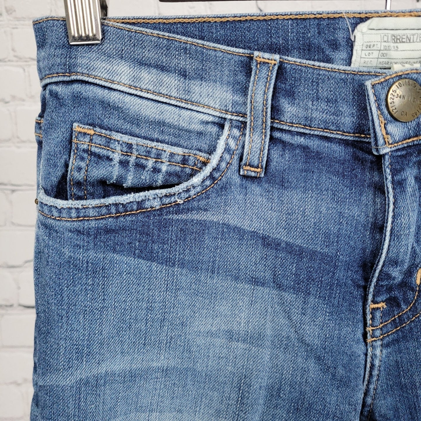 Current Elliot Blue The Stiletto Benett Destroy Skinny Jeans USA 25 (26x27)