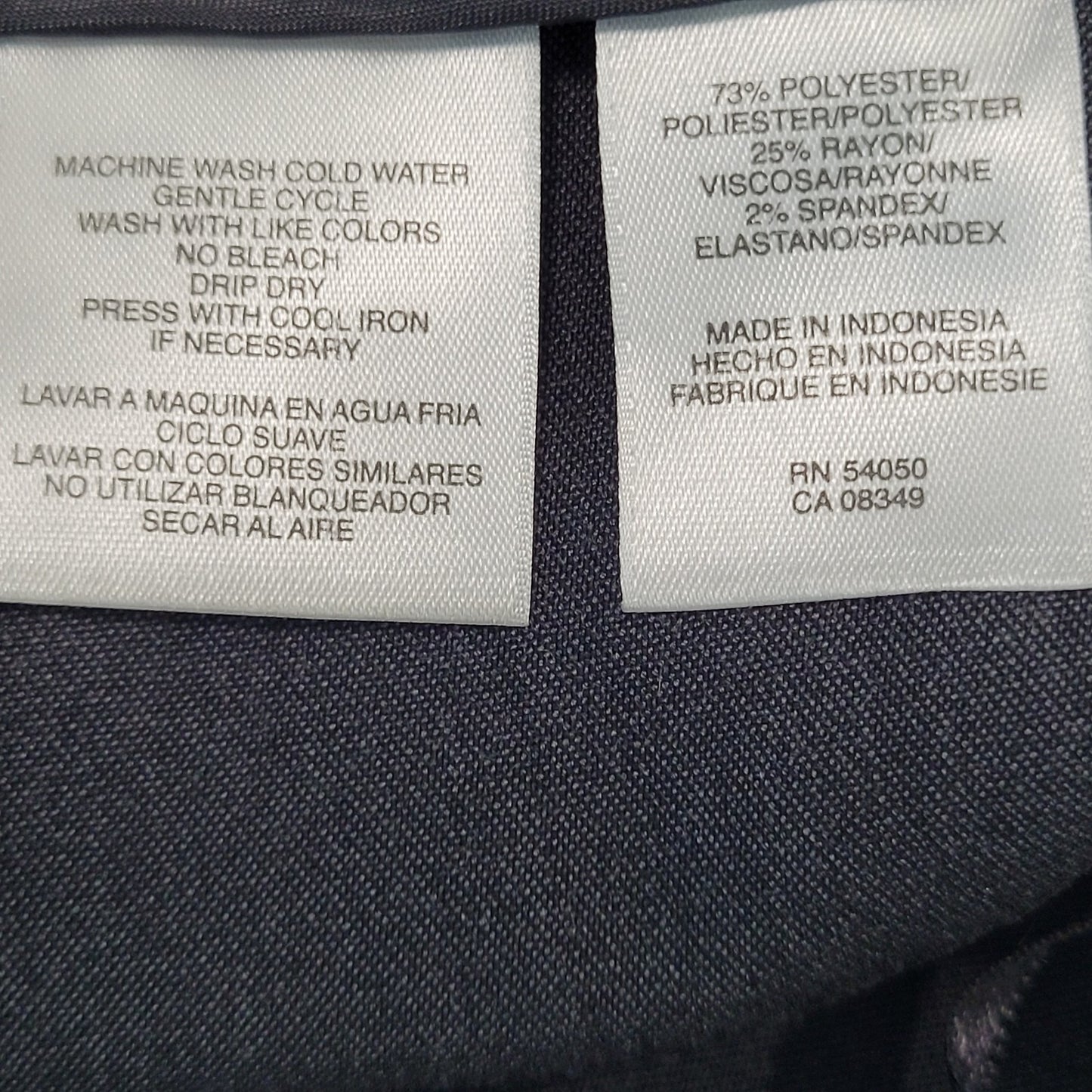 NWT Anne Klein Grey High Rise Stretch Dress Pants Size 14 (34x32)