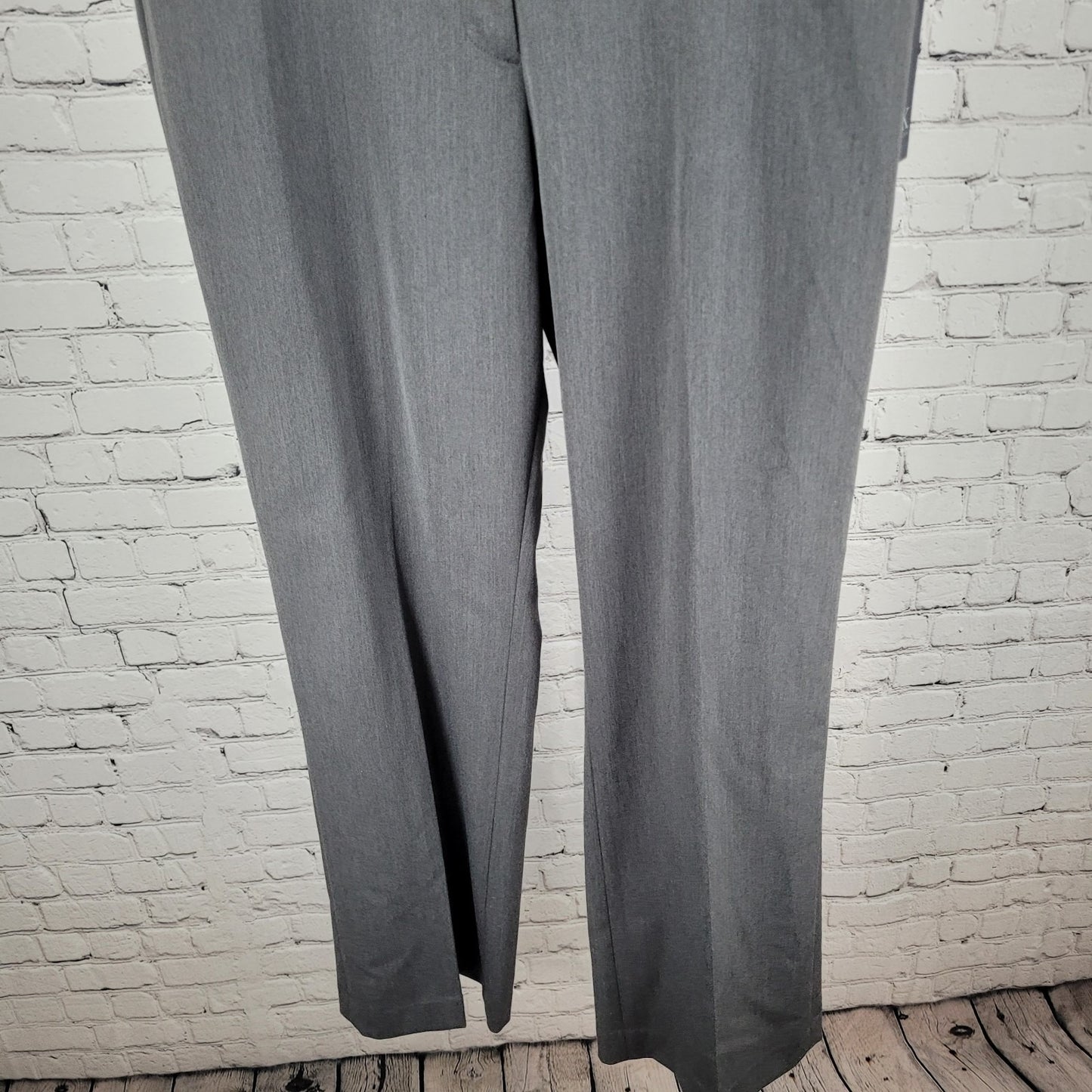 NWT Anne Klein Grey High Rise Stretch Dress Pants Size 14 (34x32)