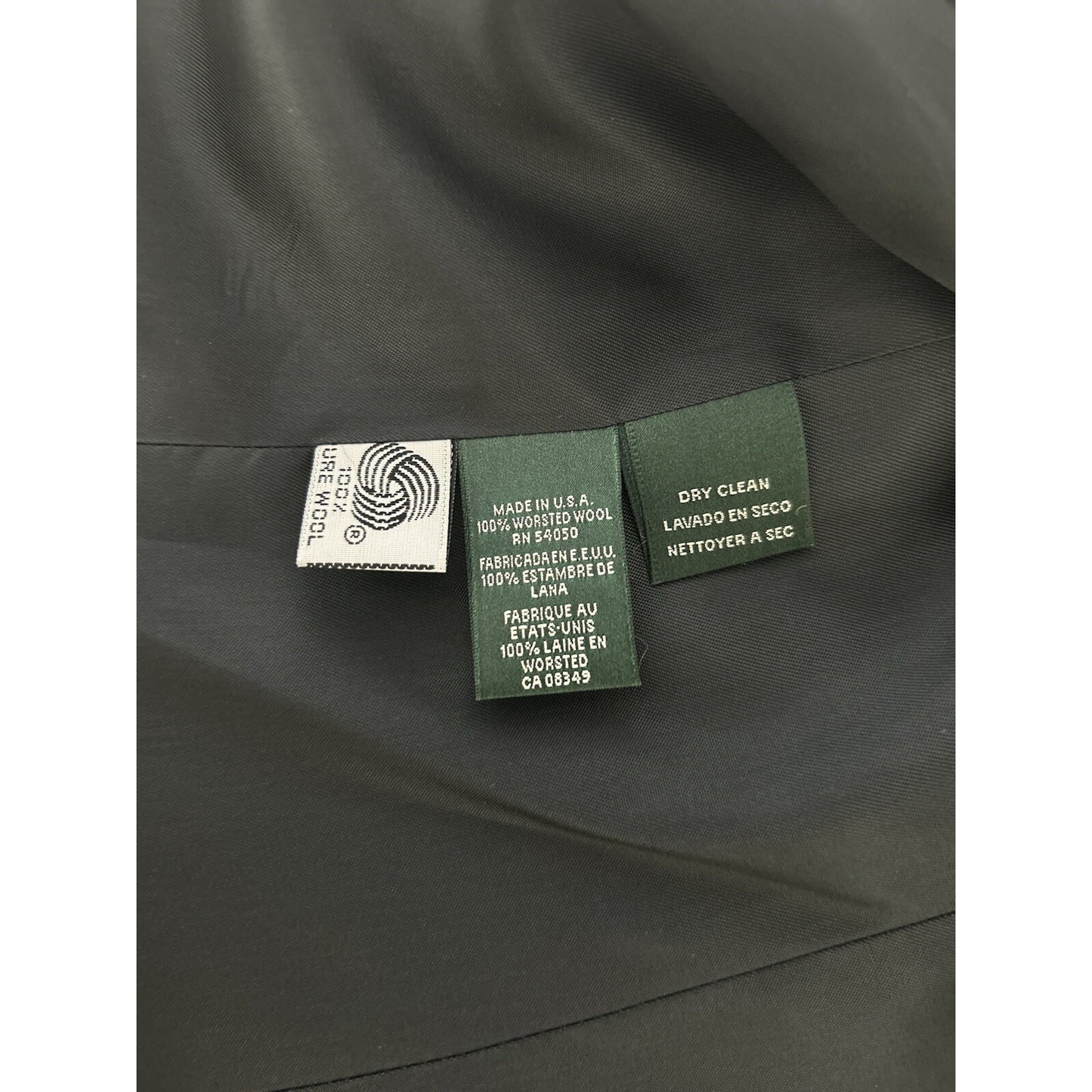 Lauren Ralph Lauren Green Label 3 Button Embroidered Blue Blazer Made In USA 6P