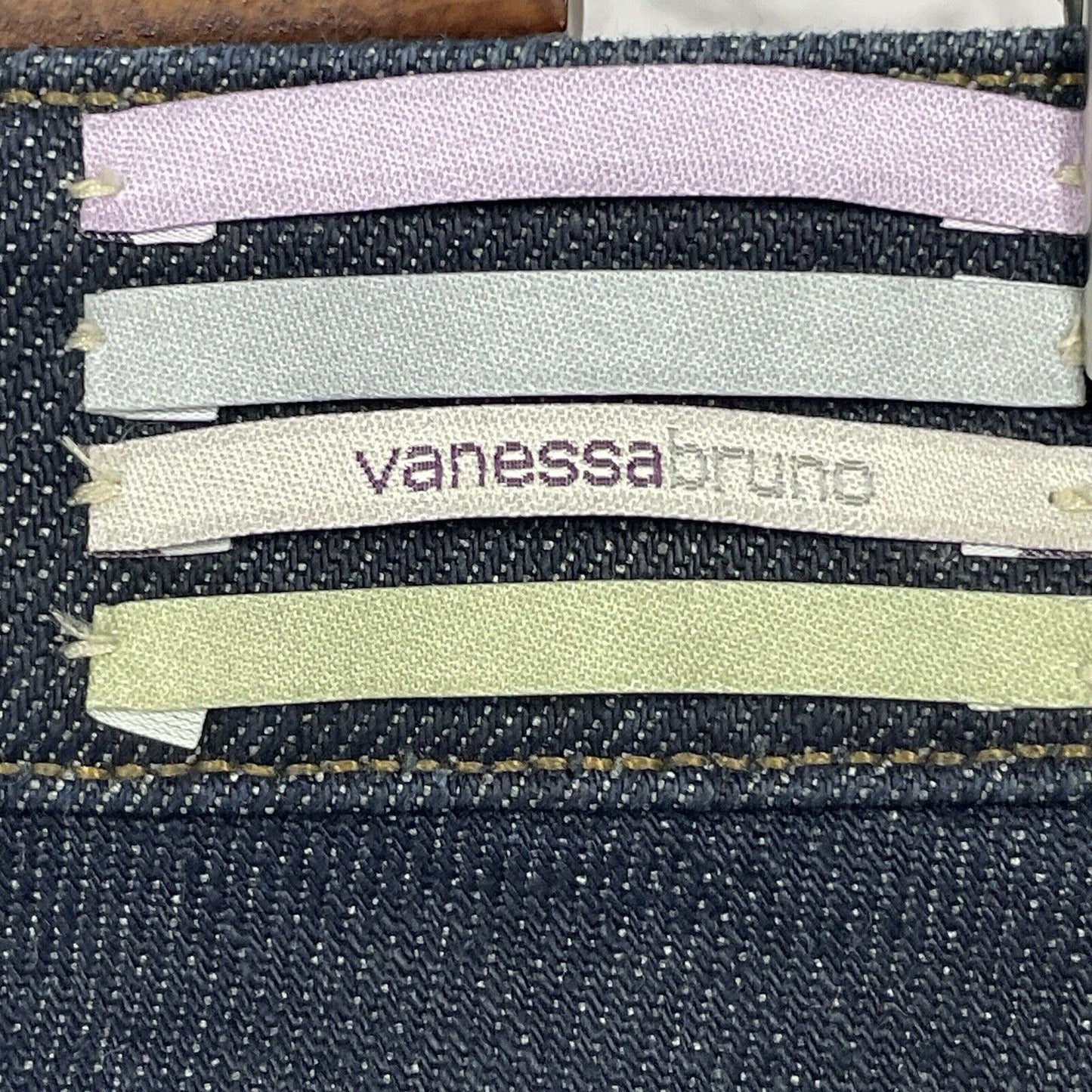 Vanessa Bruno Dark Blue Skinny Jeans Made In Italy Low Rise Stretch Size 24