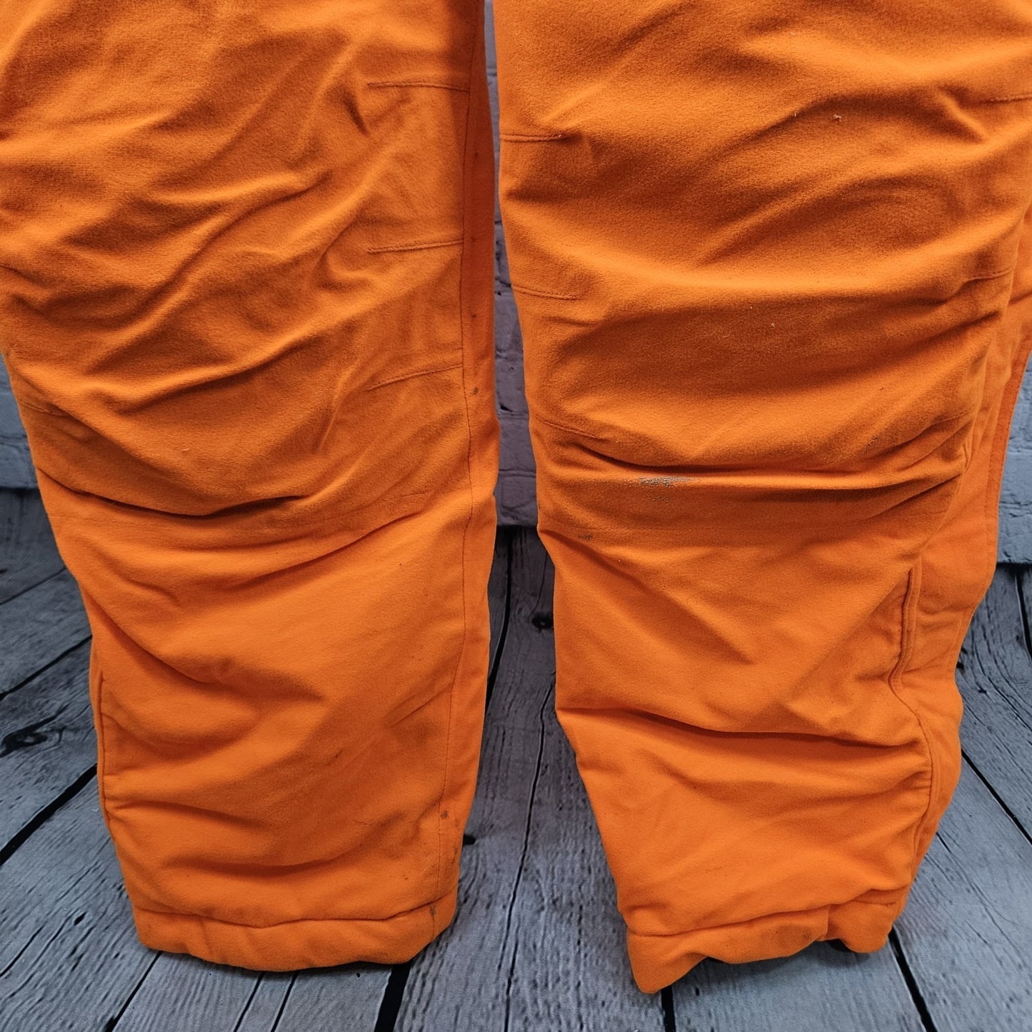 ICEARMOR Clam Orange Warm Dry Comfort Insulated High-Vis Fishing Snow Bib Large