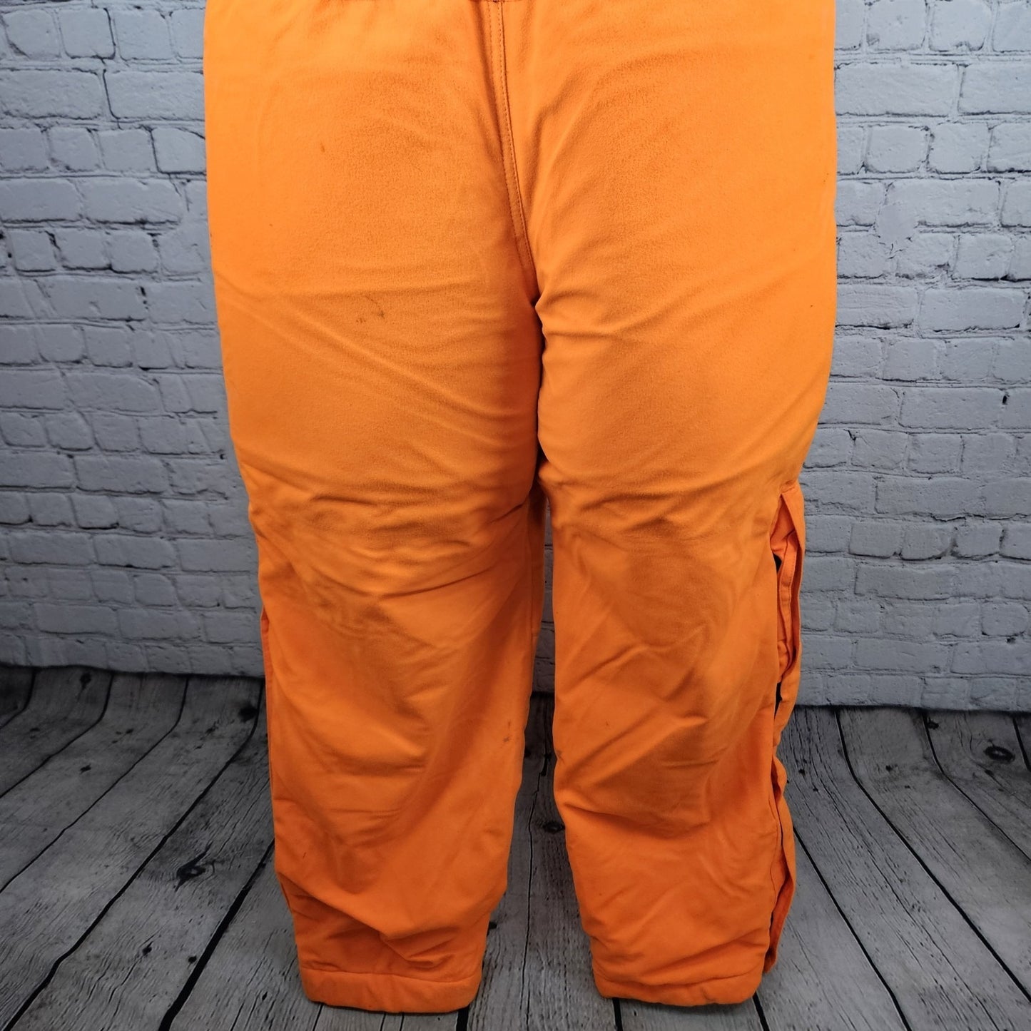 ICEARMOR Clam Orange Warm Dry Comfort Insulated High-Vis Fishing Snow Bib Large