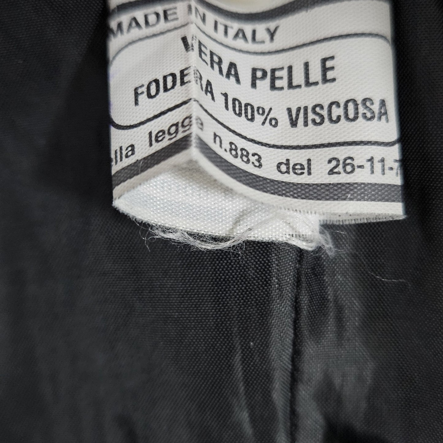 Santa Maria Del Fiore Black Leather Piazza Del Duomo Blazer Jacket Italy 52 US42