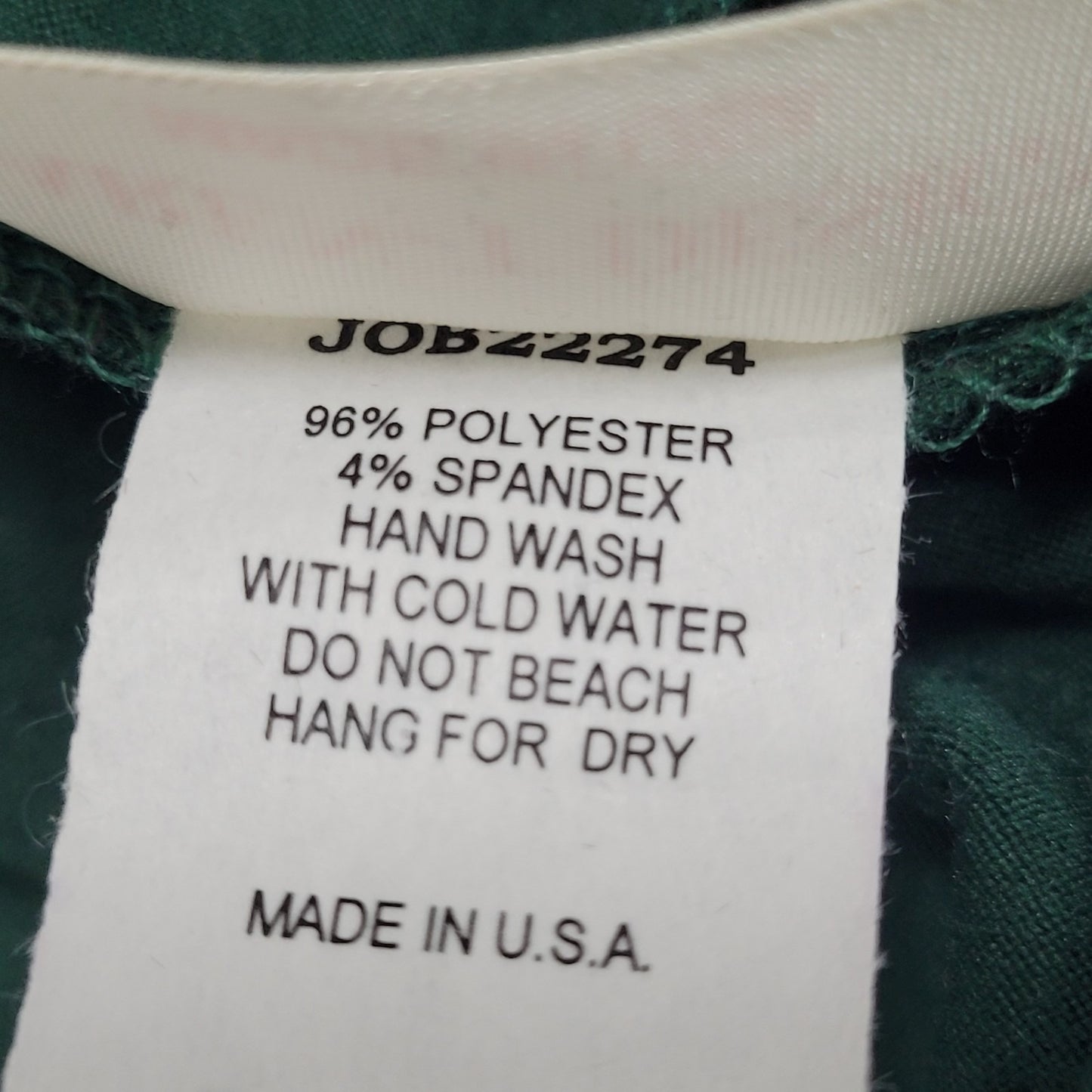 Karen T Design Green Soft Stretch Long Sleeve Pockets Open Robe USA Made Size XL